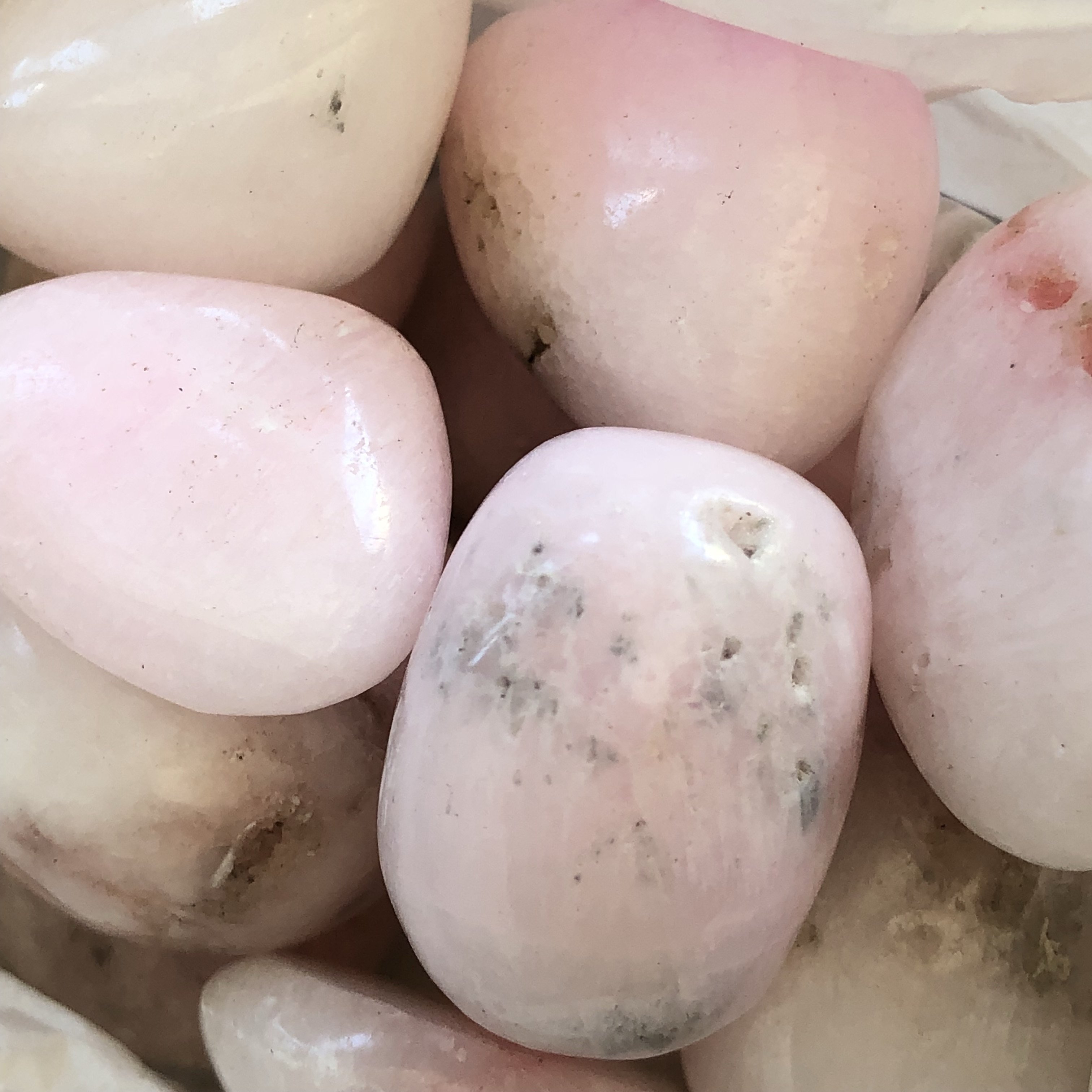 Pink Aragonite Tumble Stone – Unearthed Crystals