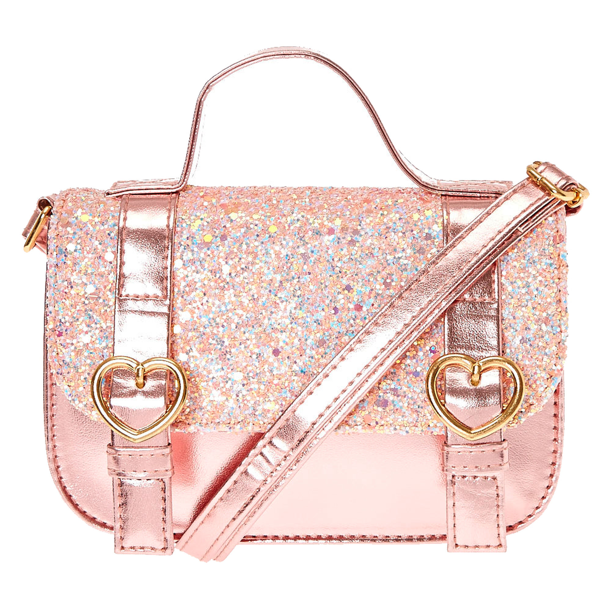 Kids Pink Glitter Crossbody Bag | Claire's US