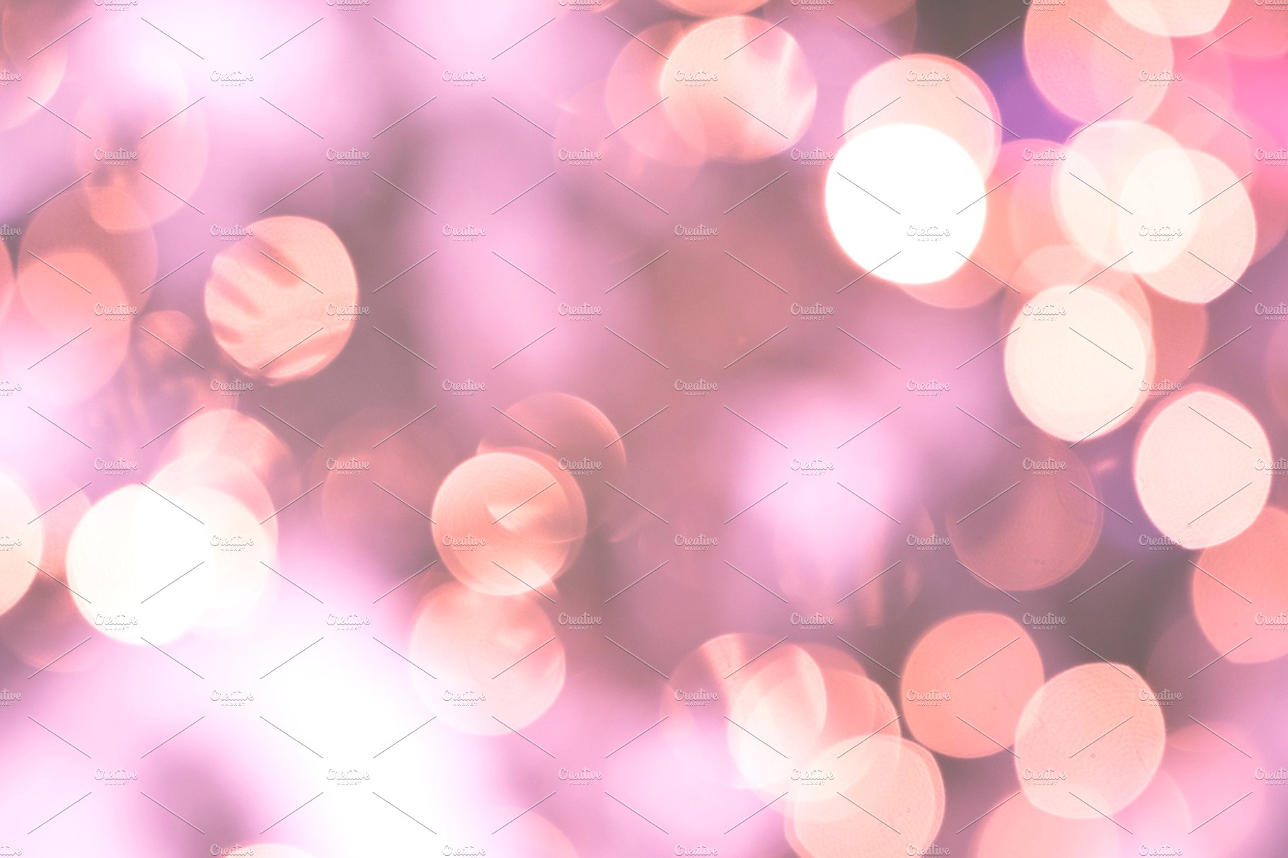 Bokeh lights glamour pink background ~ Abstract Photos ~ Creative Market