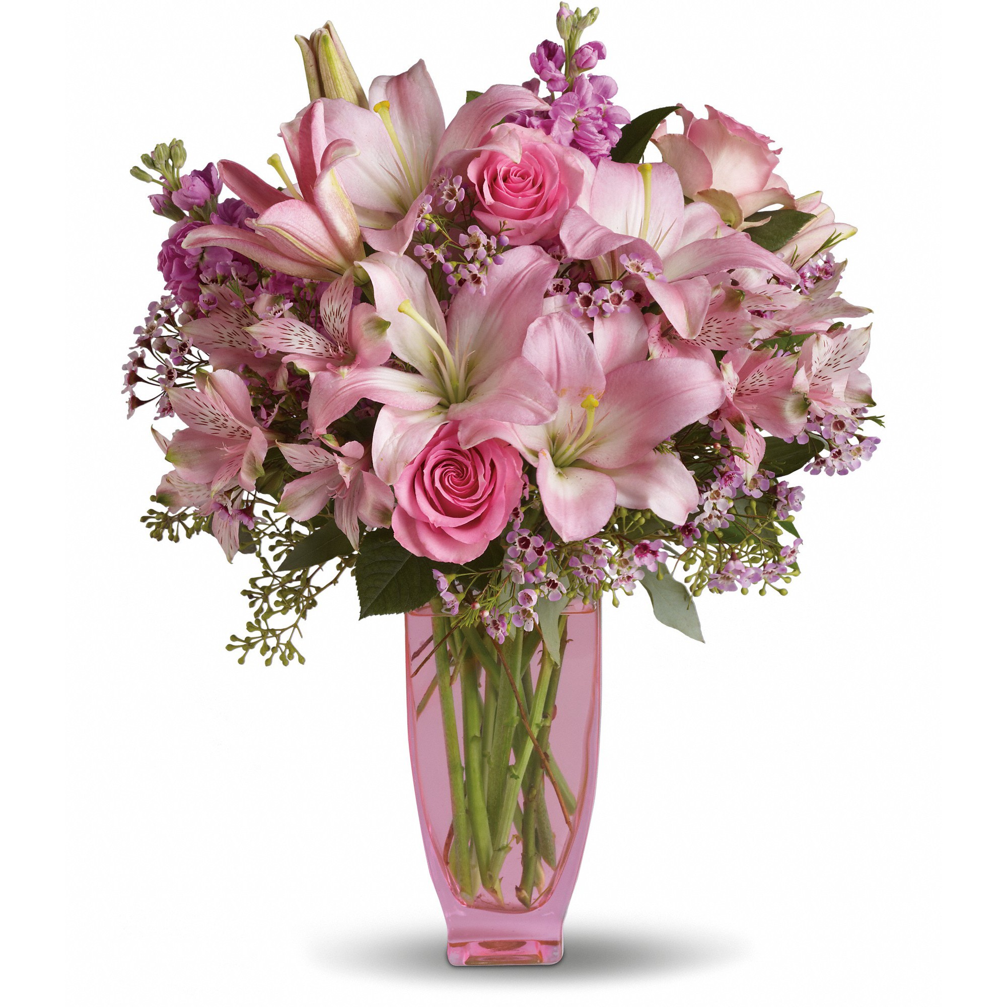 Teleflora's Pink Pink Bouquet with Pink Roses T18-2A in Glenside, PA ...