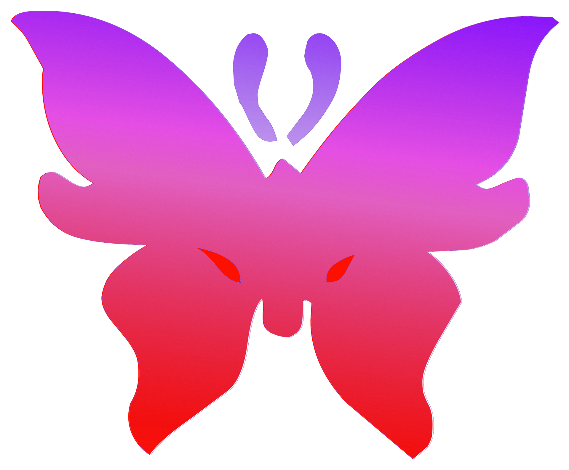 Pink butterfly photo