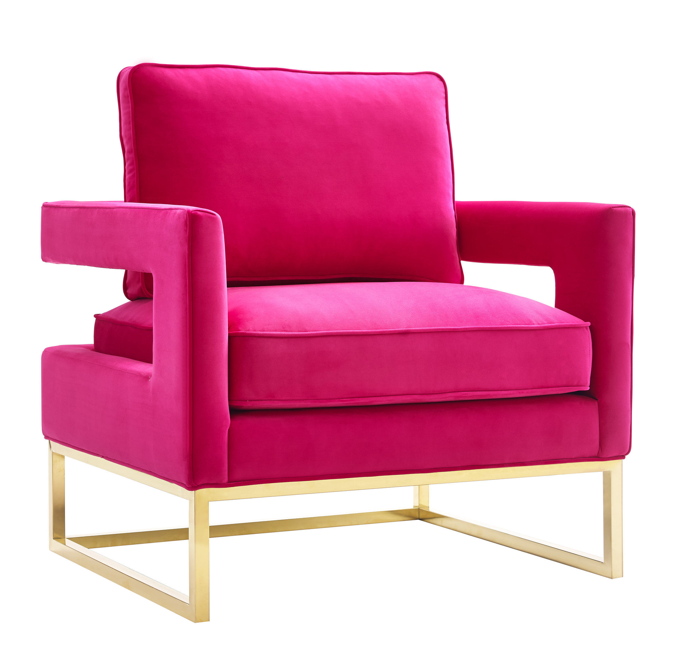 TOV Furniture Avery Pink Velvet Chair | The Classy Home