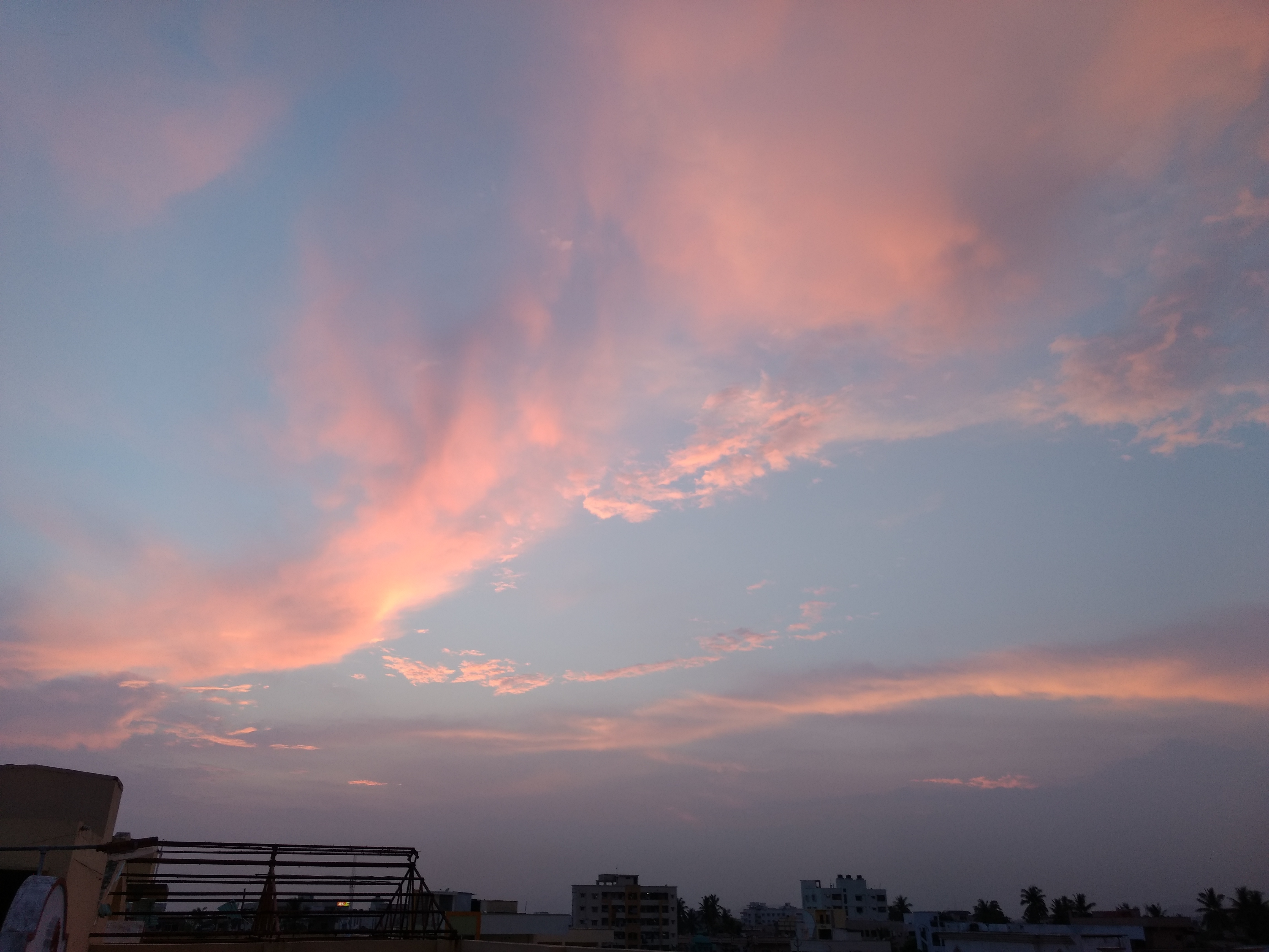 Pink clouds photo