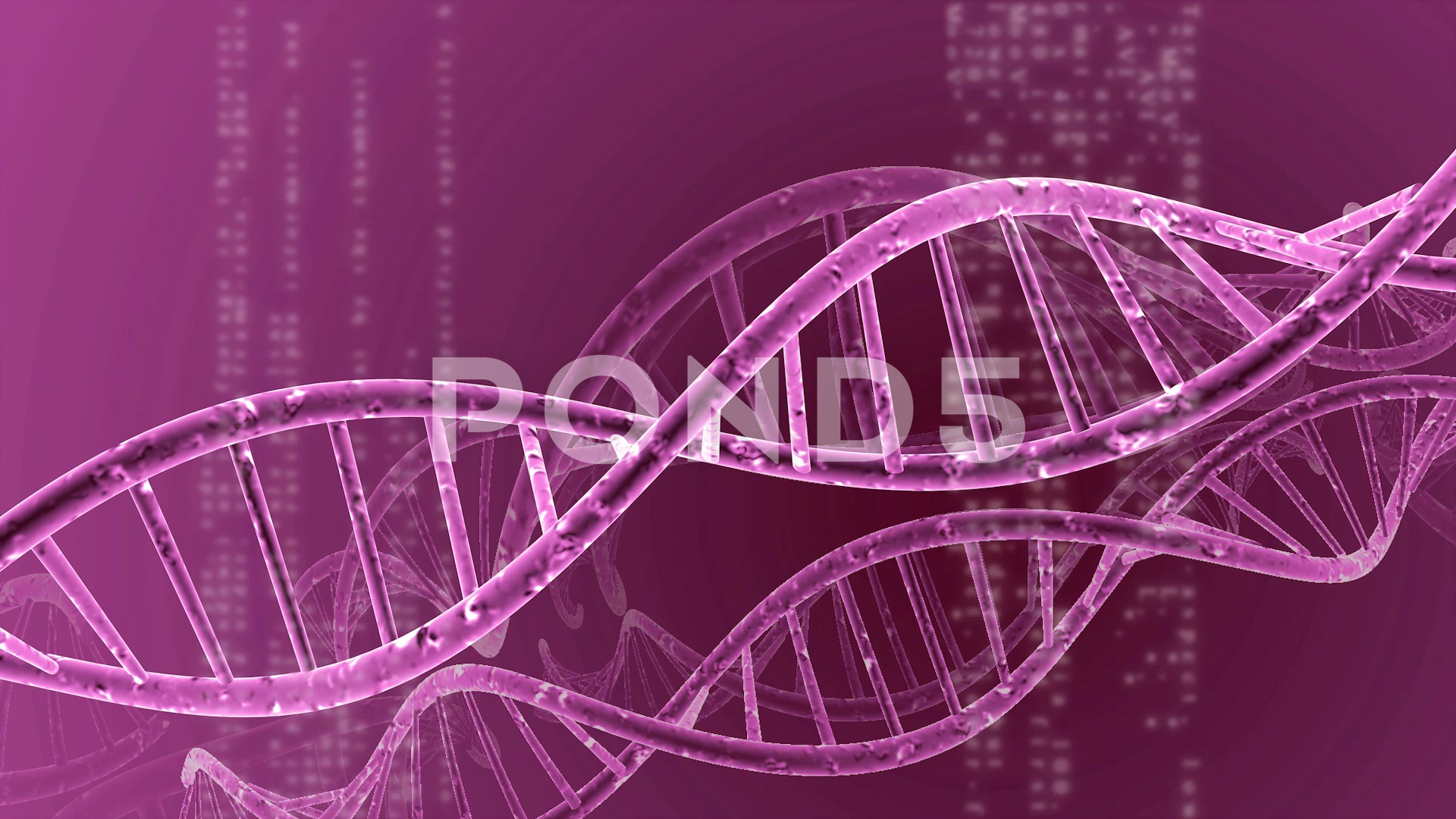 Pink DNA double helix, medical background ~ Video #77753845
