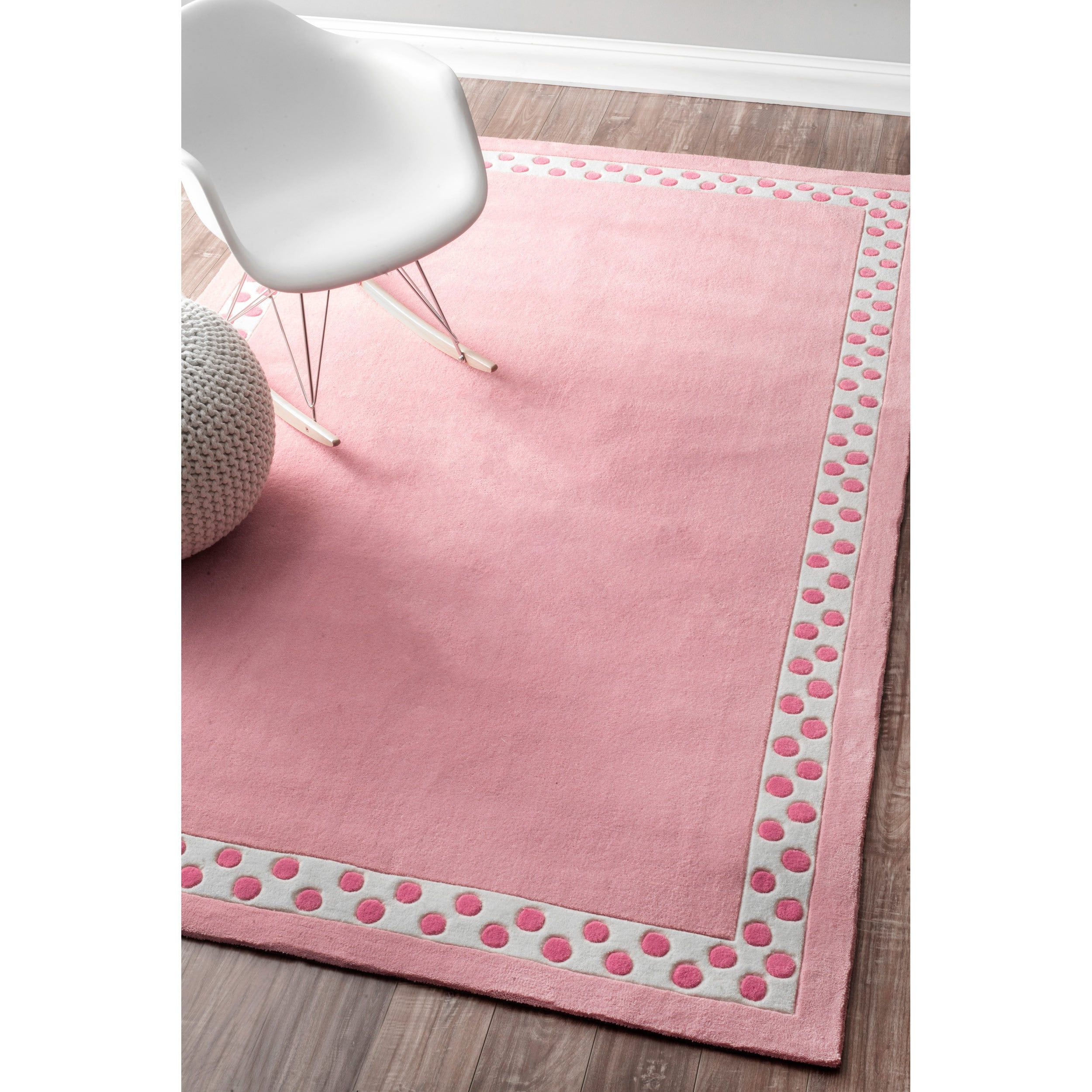 nuLOOM Handmade Modern Solid Dotted Border Kids Rug | Products ...