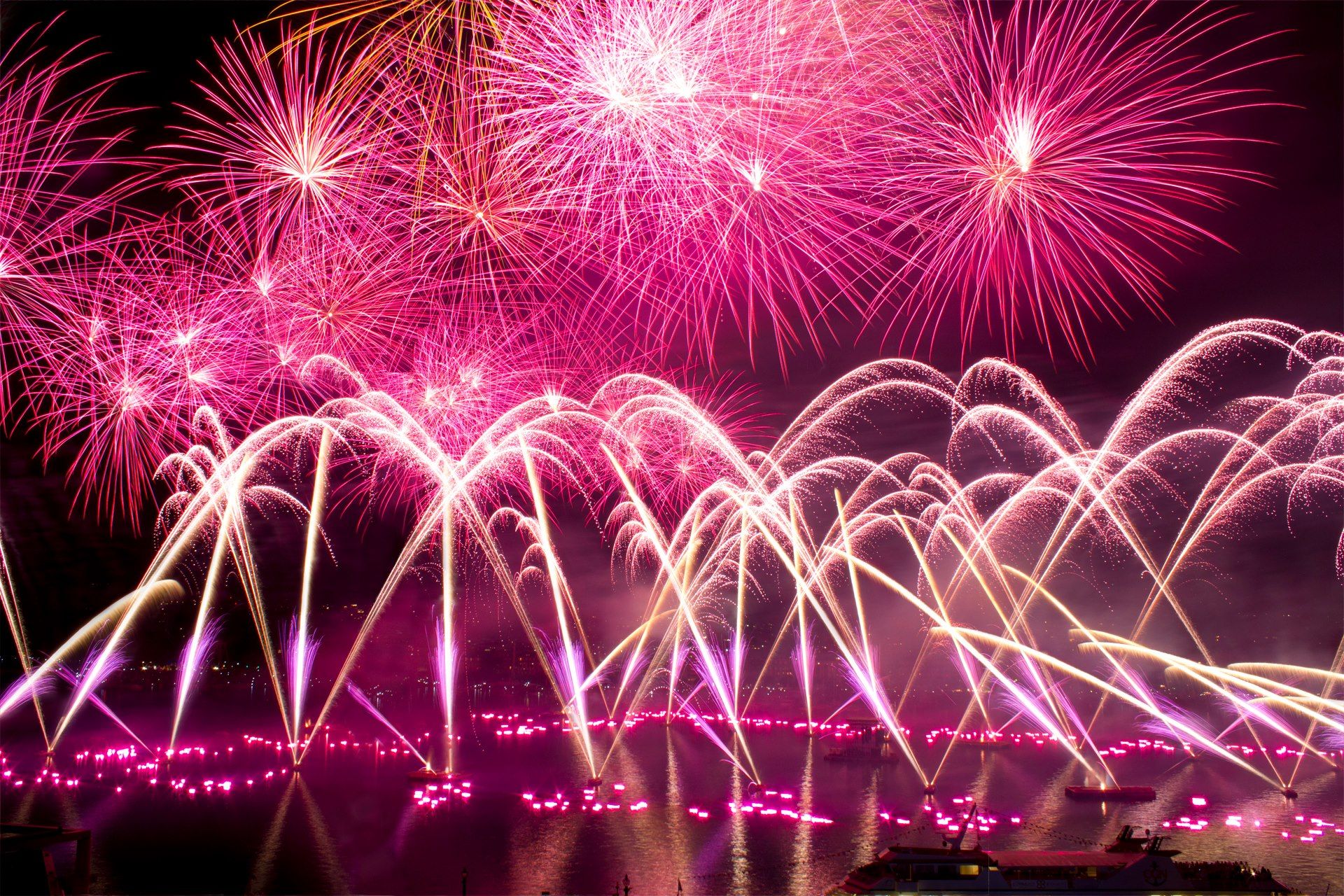 Pink fireworks #fireworks | Fireworks Photos | Pinterest | Photos