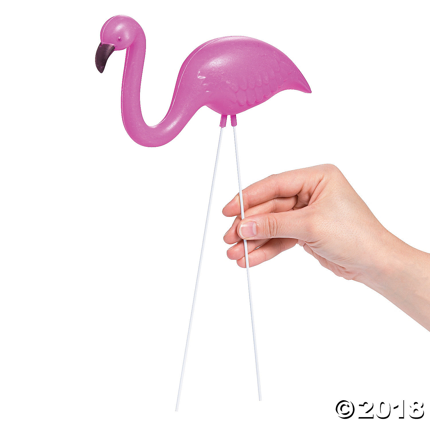 Mini Pink Flamingo Yard Ornaments