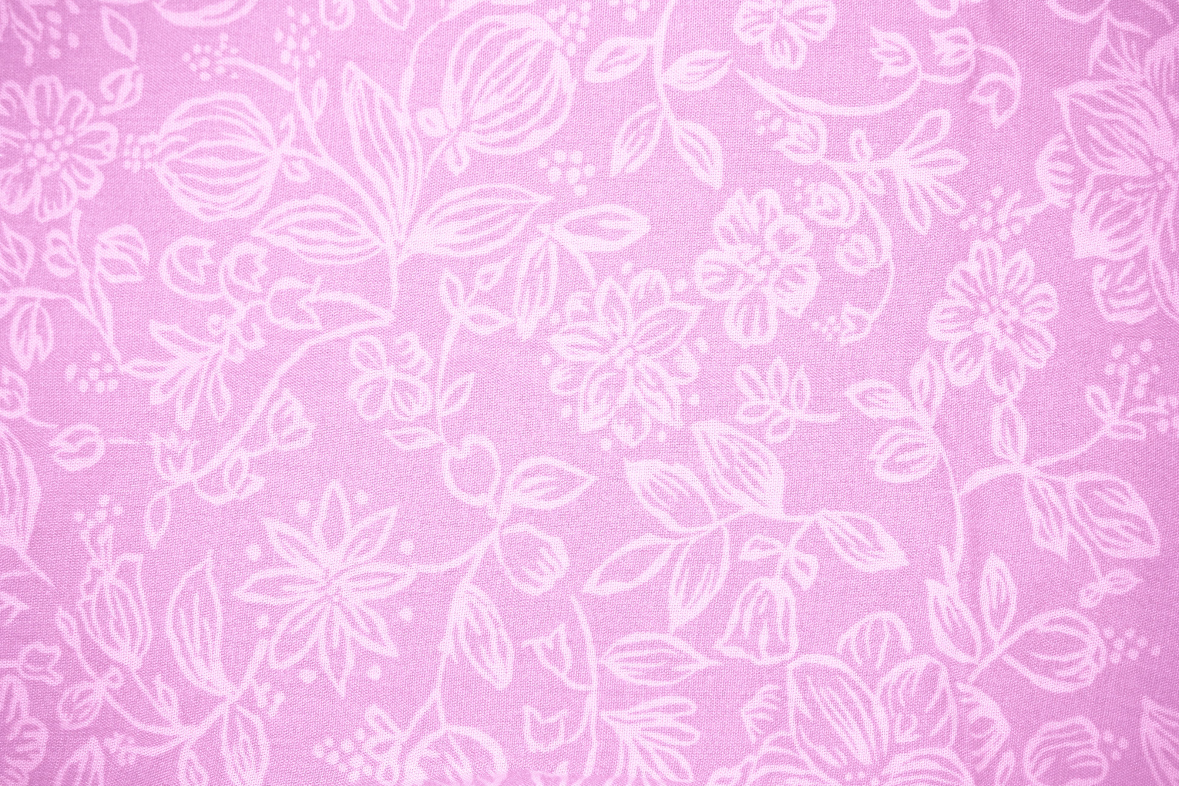 Pink Fabric with Floral Pattern Texture Picture | Free Photograph ...