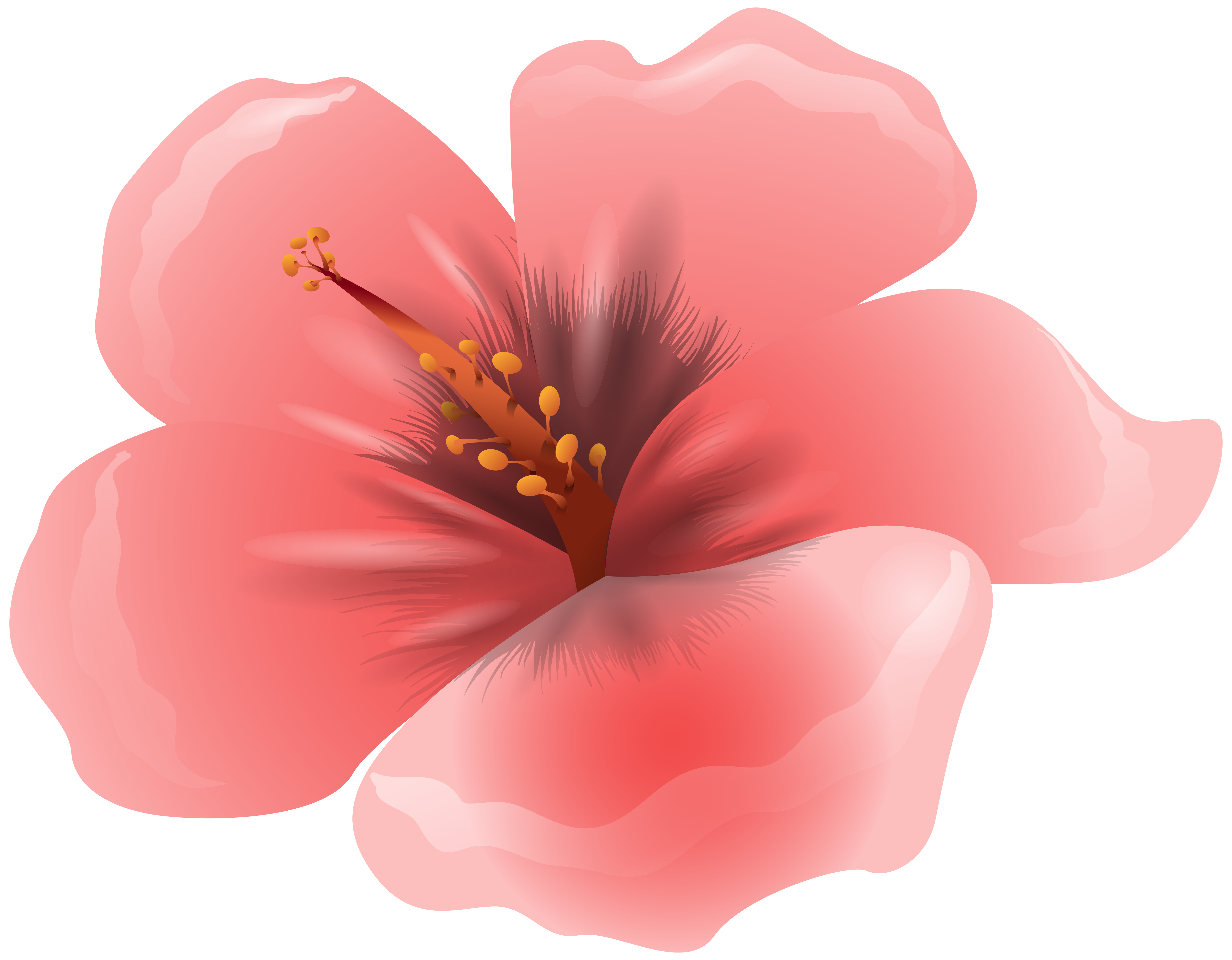 Large Pink Flower Clipart PNG Image | Gallery Yopriceville - High ...
