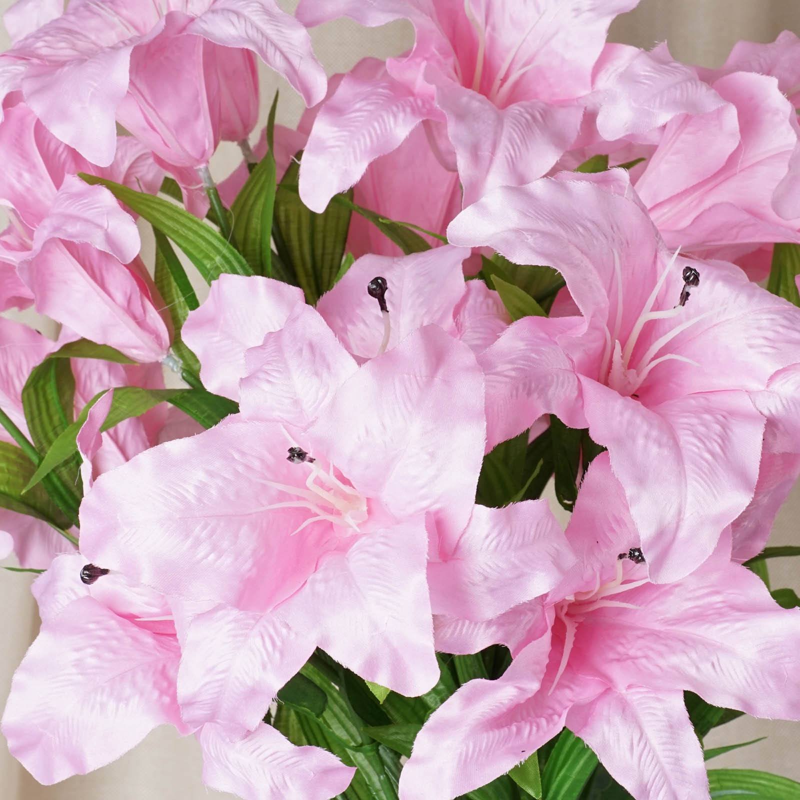 54 Supersized Artificial Casa Blanca Lily - Pink | eFavorMart