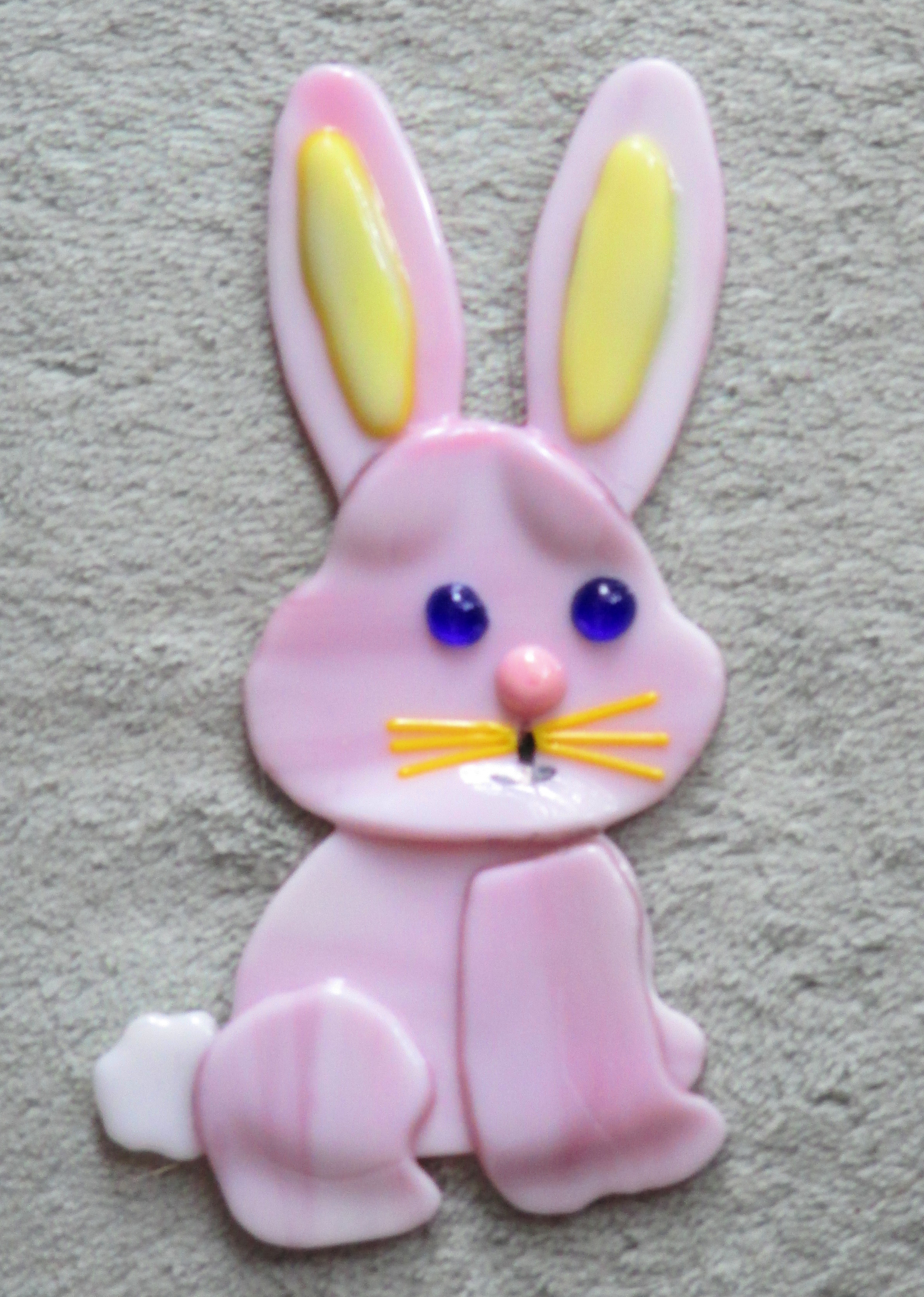 Fused Glass Pink Bunny | I LOVE GLASS!! | Pinterest | Bunny, Glass ...