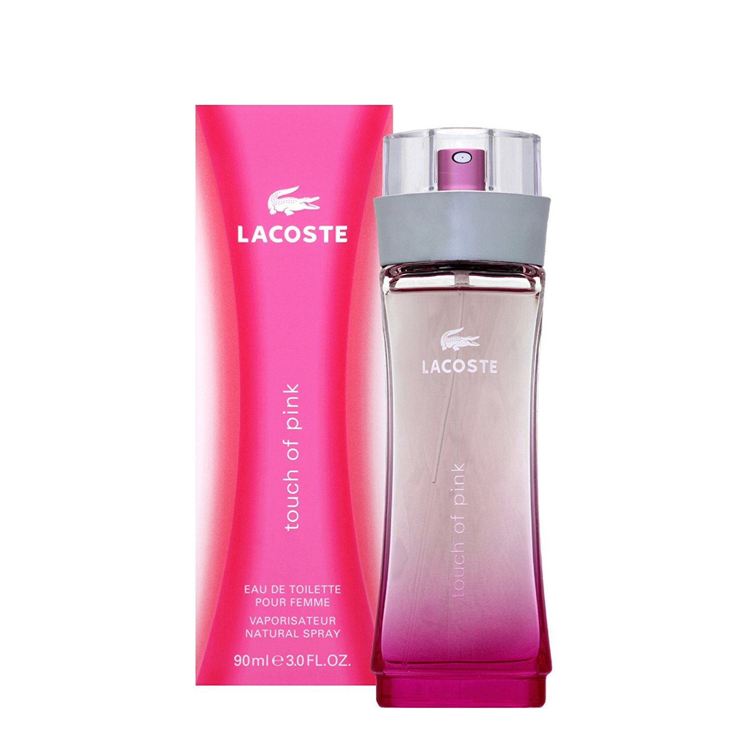 Amazon.com: Lacoste Touch of Pink Eau de Toilette for Women, 3.0 fl ...