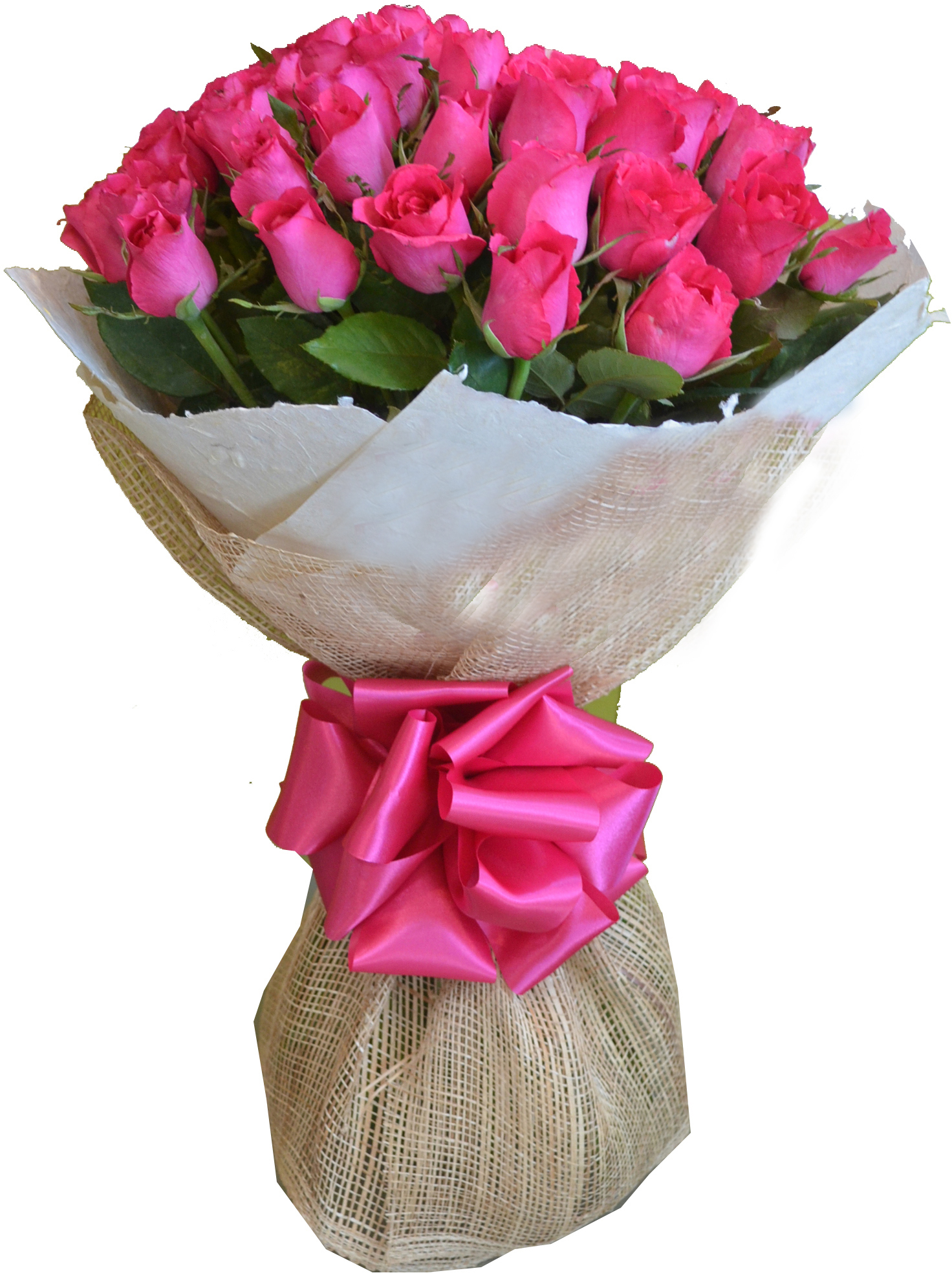 Send 24 Pink Roses in Bouquet to Philippines | Delivery 24 Pink ...