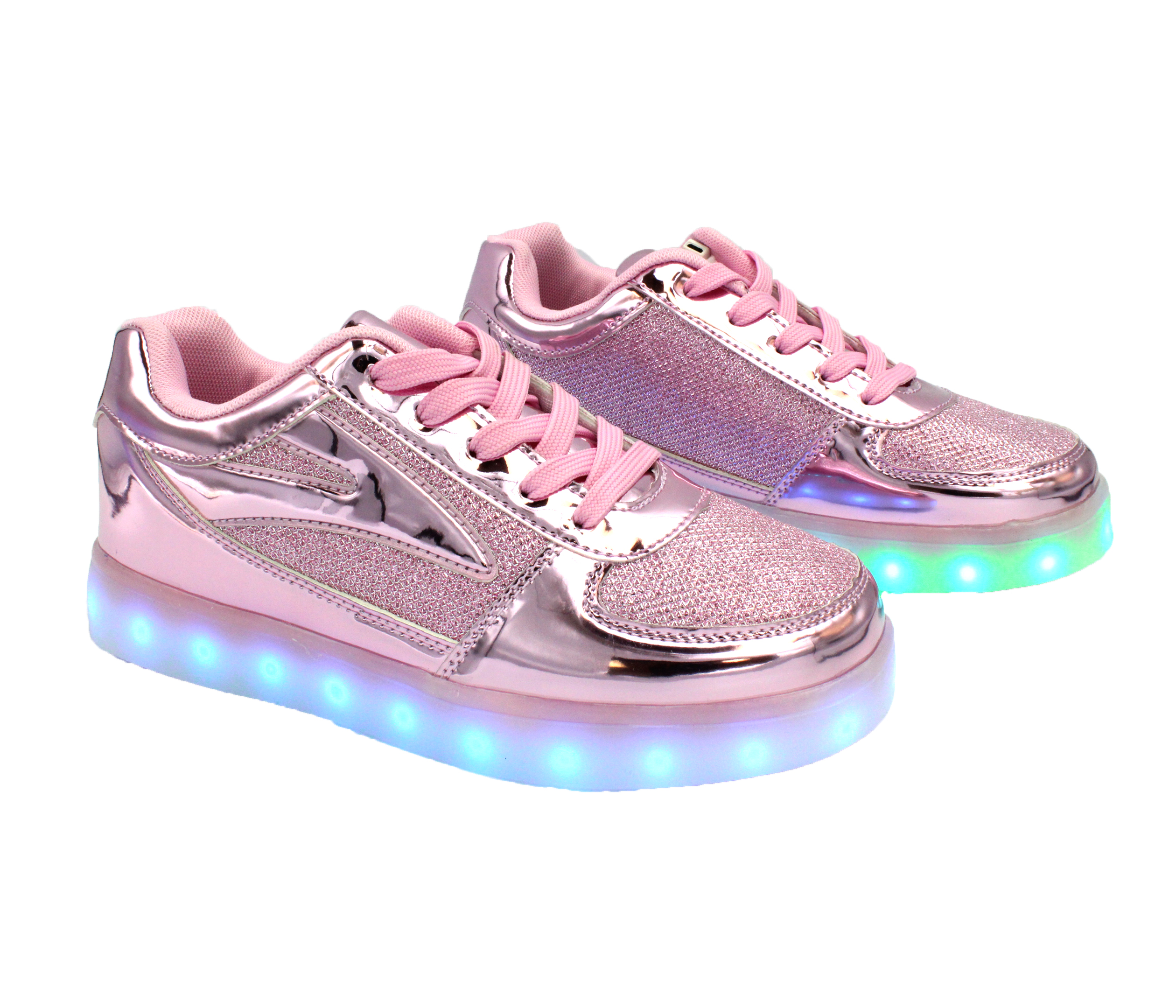 Galaxy LED Shoes Light Up USB Charging Low Top Women's Sneakers ...