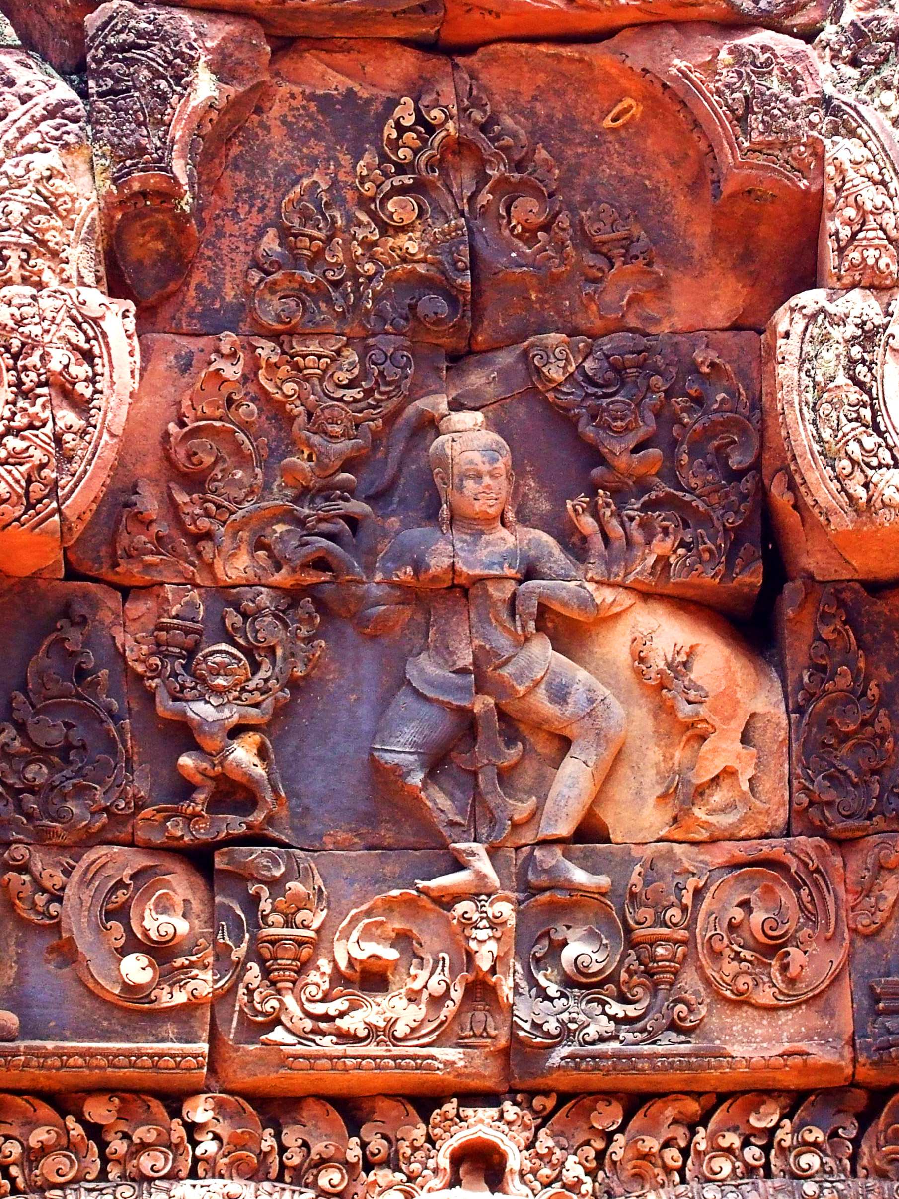 Pink stone carvings of Banteay Srei, Ancient, Property, Protection, Religion, HQ Photo