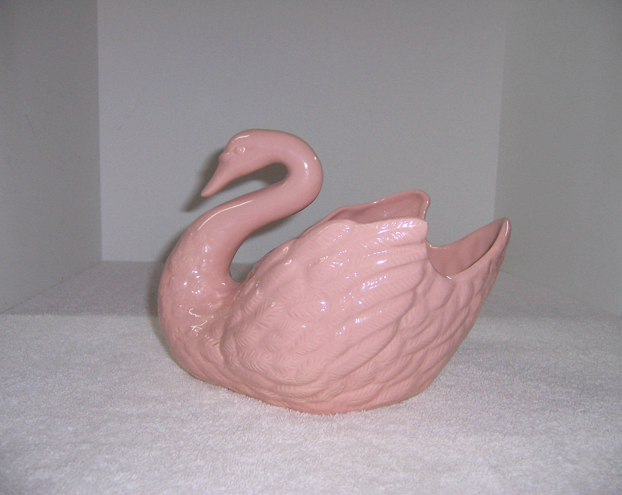 Pink Swan Ceramic Planter | Triple A Resale