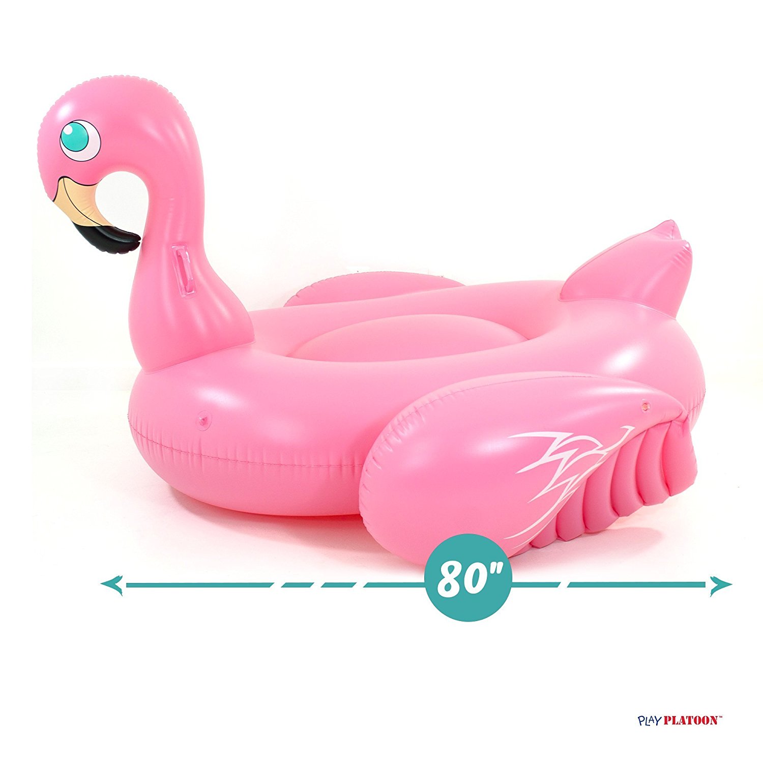 Amazon.com: Giant Luxury Inflatable Pink Flamingo Pool Float ...
