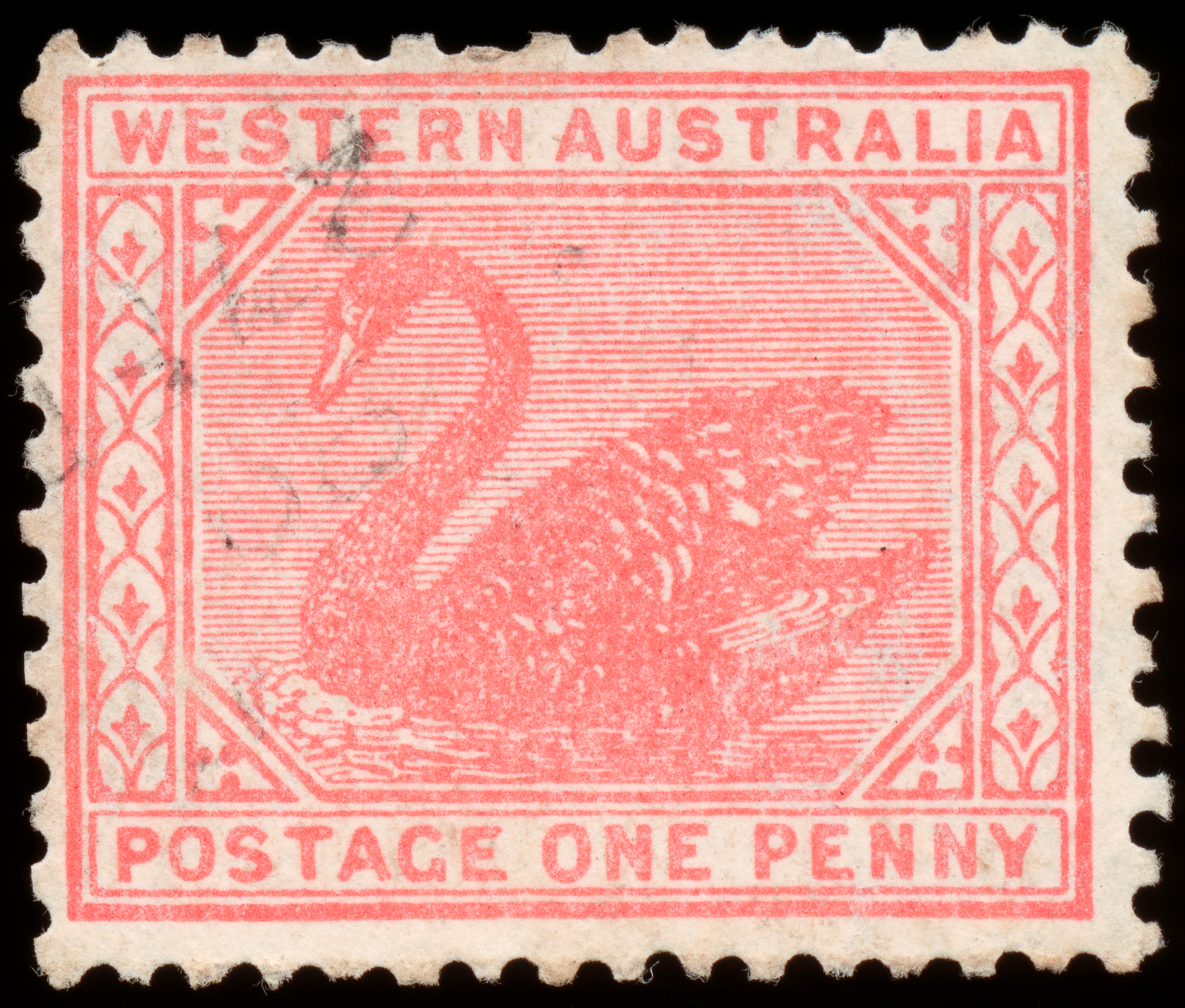 Pink Swan Stamp