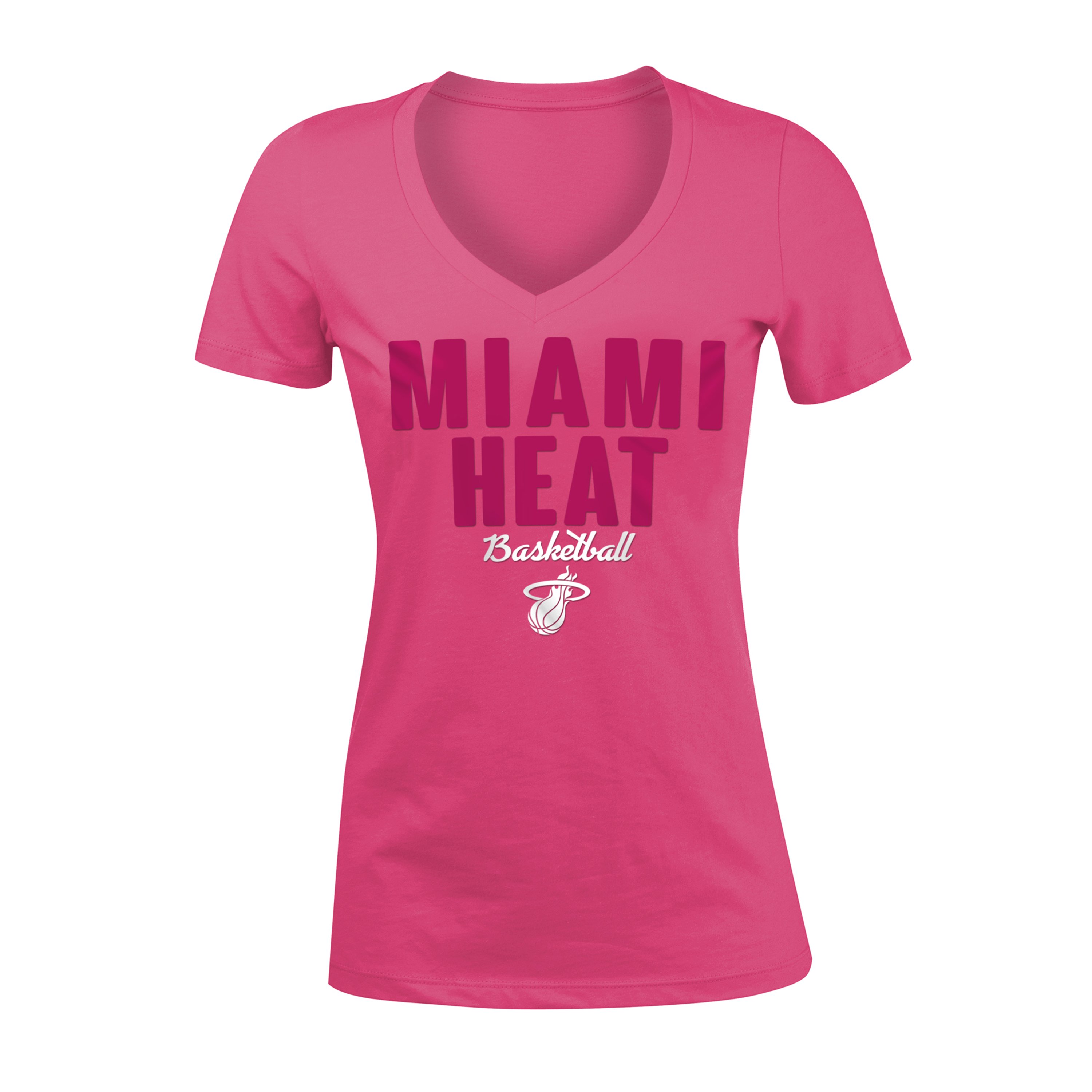 New ERA Miami HEAT Girls Pink V-Neck Tee – Miami HEAT Store