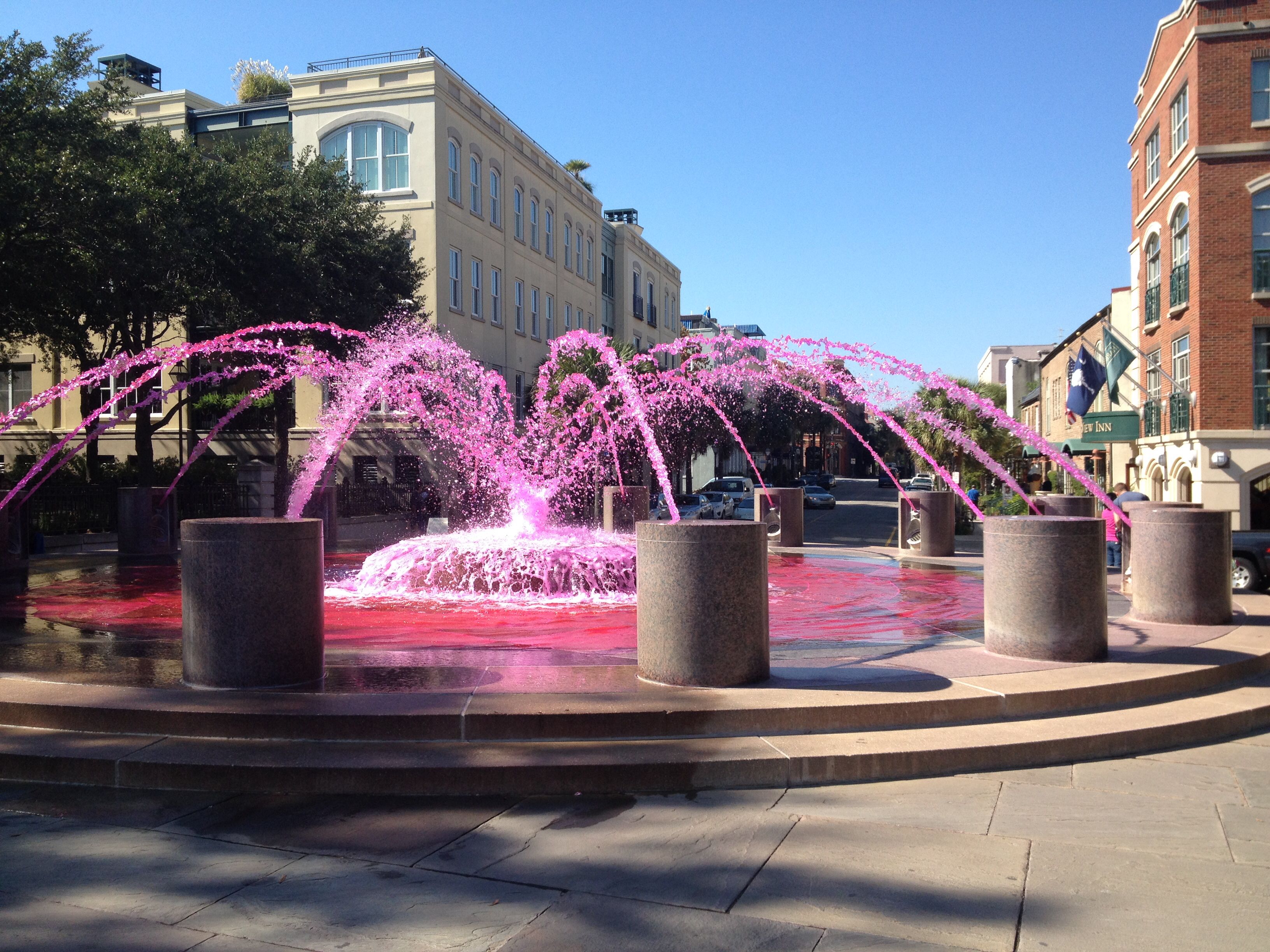 Pink water fountain! | ❤️Charleston, SC❤ | Pinterest | Water ...