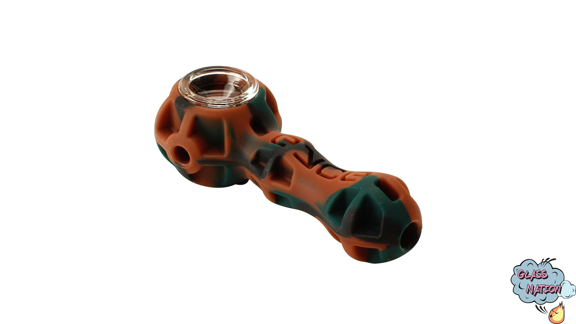 Eyce | Silicone Pipe With Glass Bowl | Glass Nation