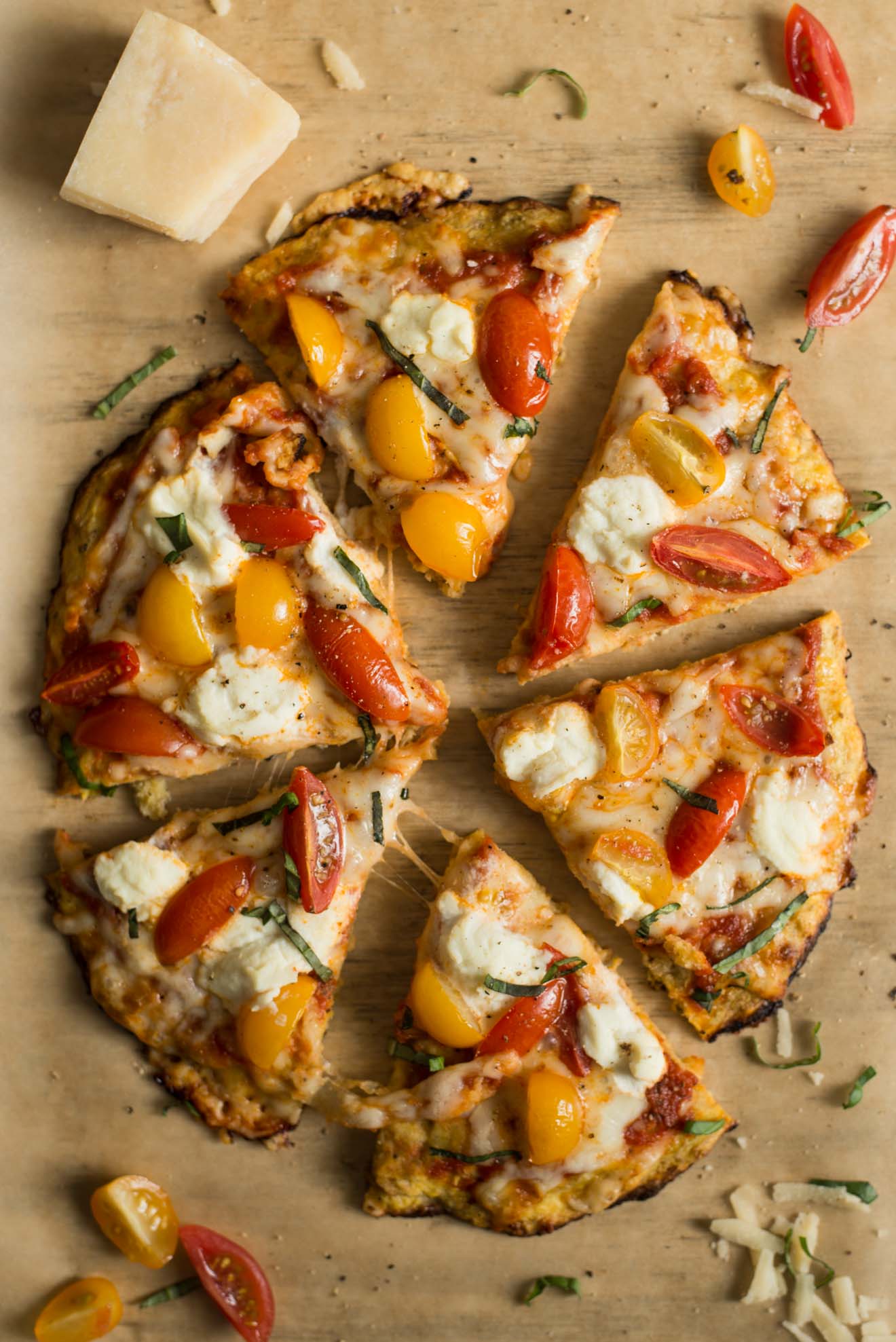 Three Cheese Plantain Crust Pizza | Healthy Nibbles & Bits