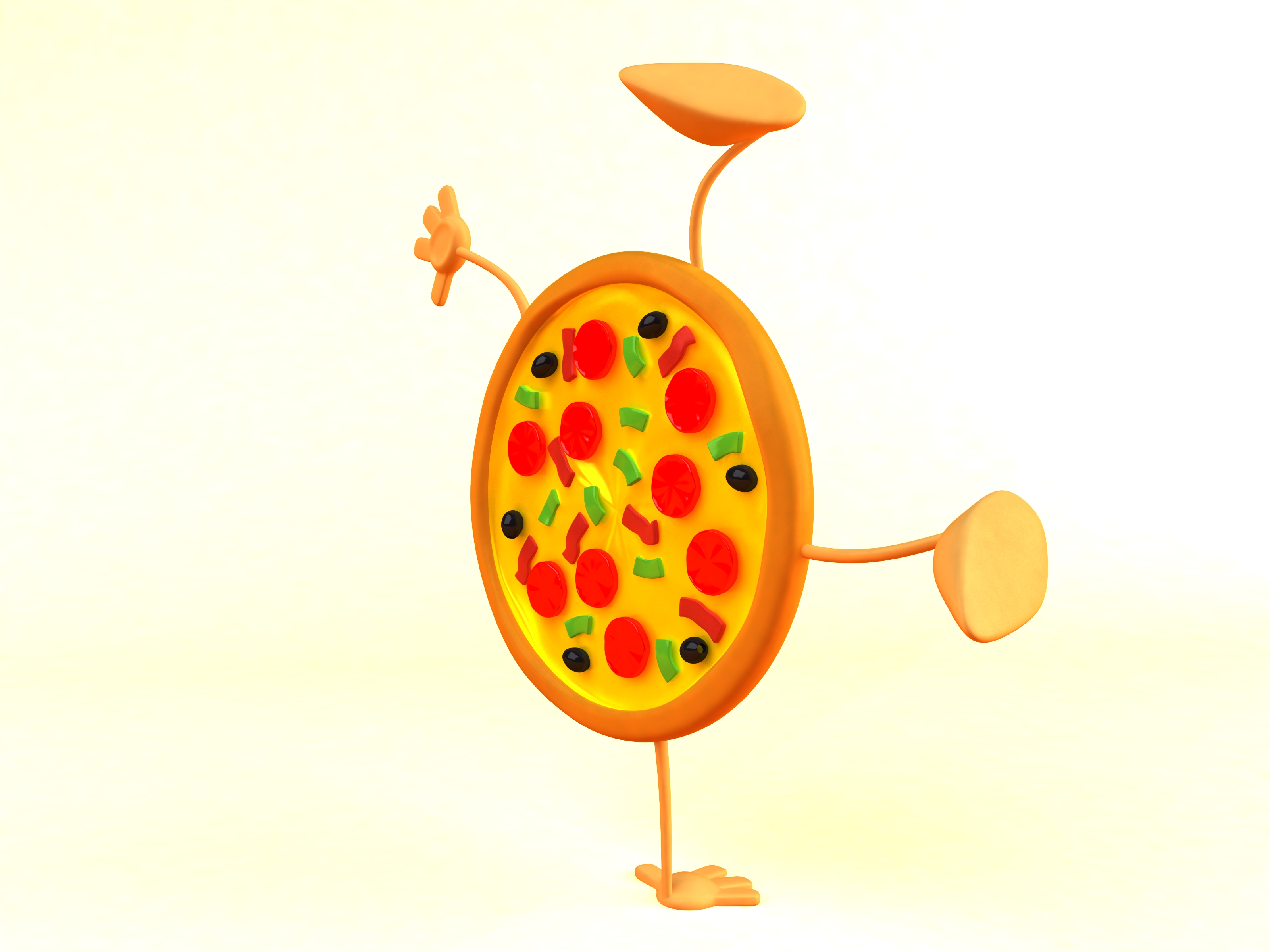 Pizza, 3d, Pepper, Hot, Italian, HQ Photo