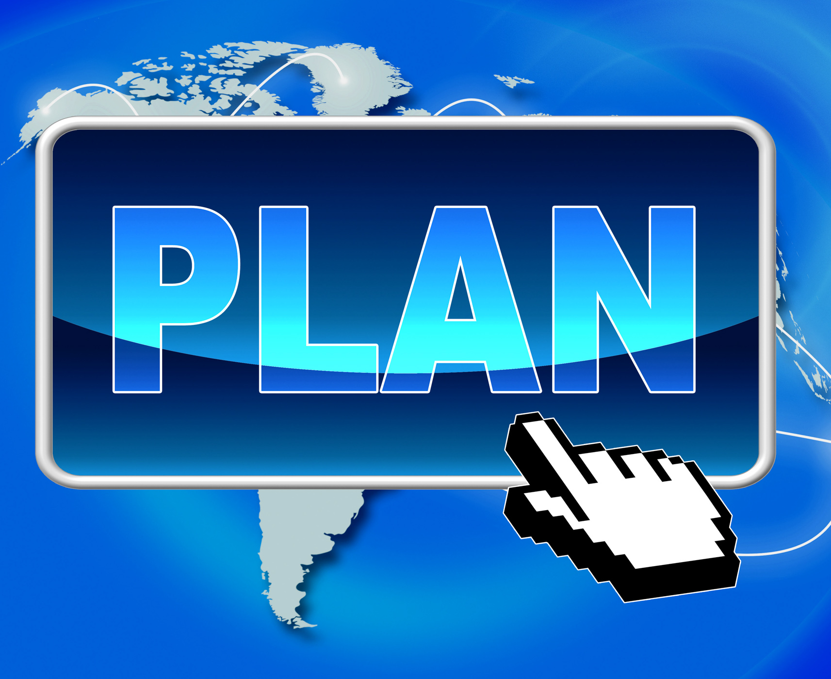 Plan button shows world wide web and formula photo