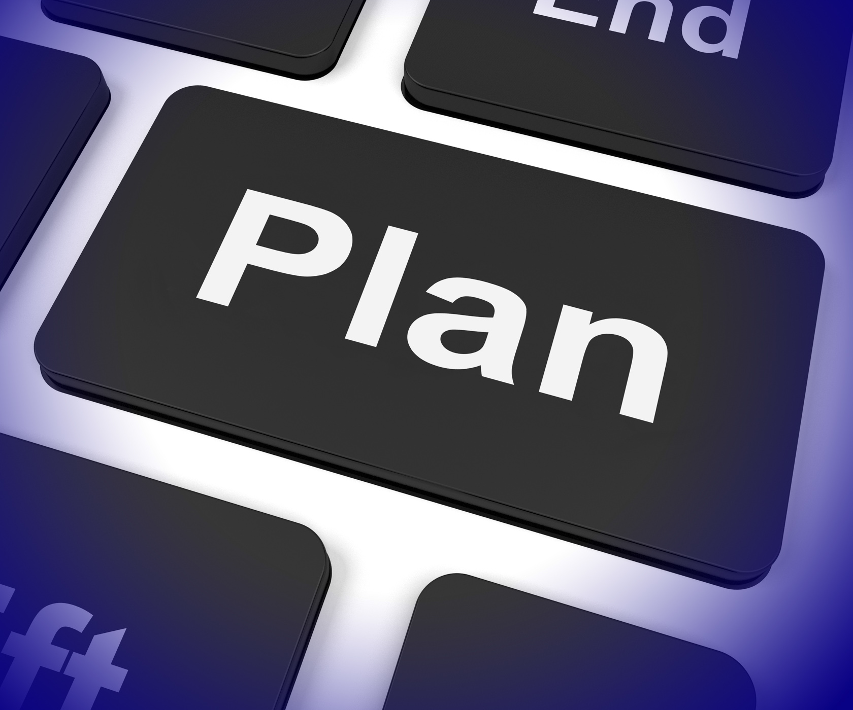 Plan key shows objectives planning and organizing photo