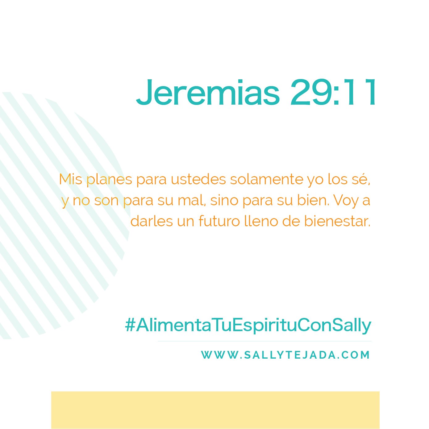 Jeremias 29:11 - Sally Tejada