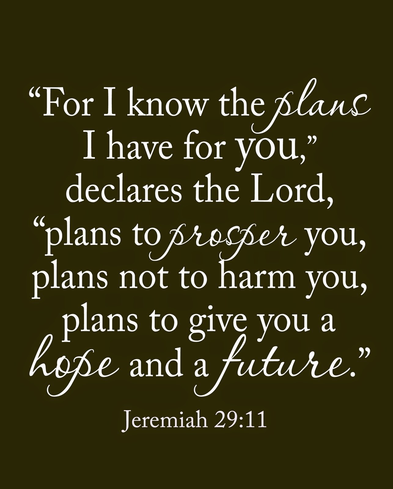 Haystack Bible Commentary: Jer 29:11: “For I know the plans I have ...