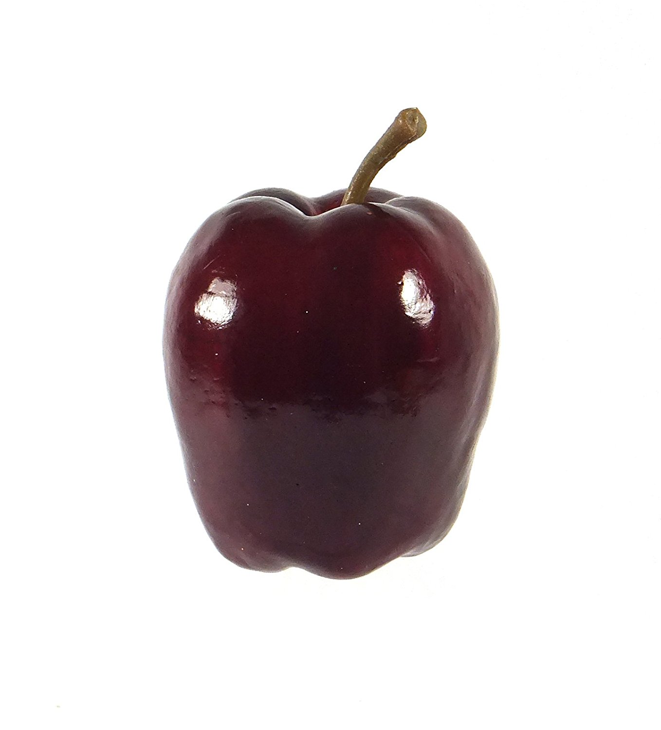 Amazon.com: 6pc Artificial Dark Red Delicious Apple - Plastic Apples ...