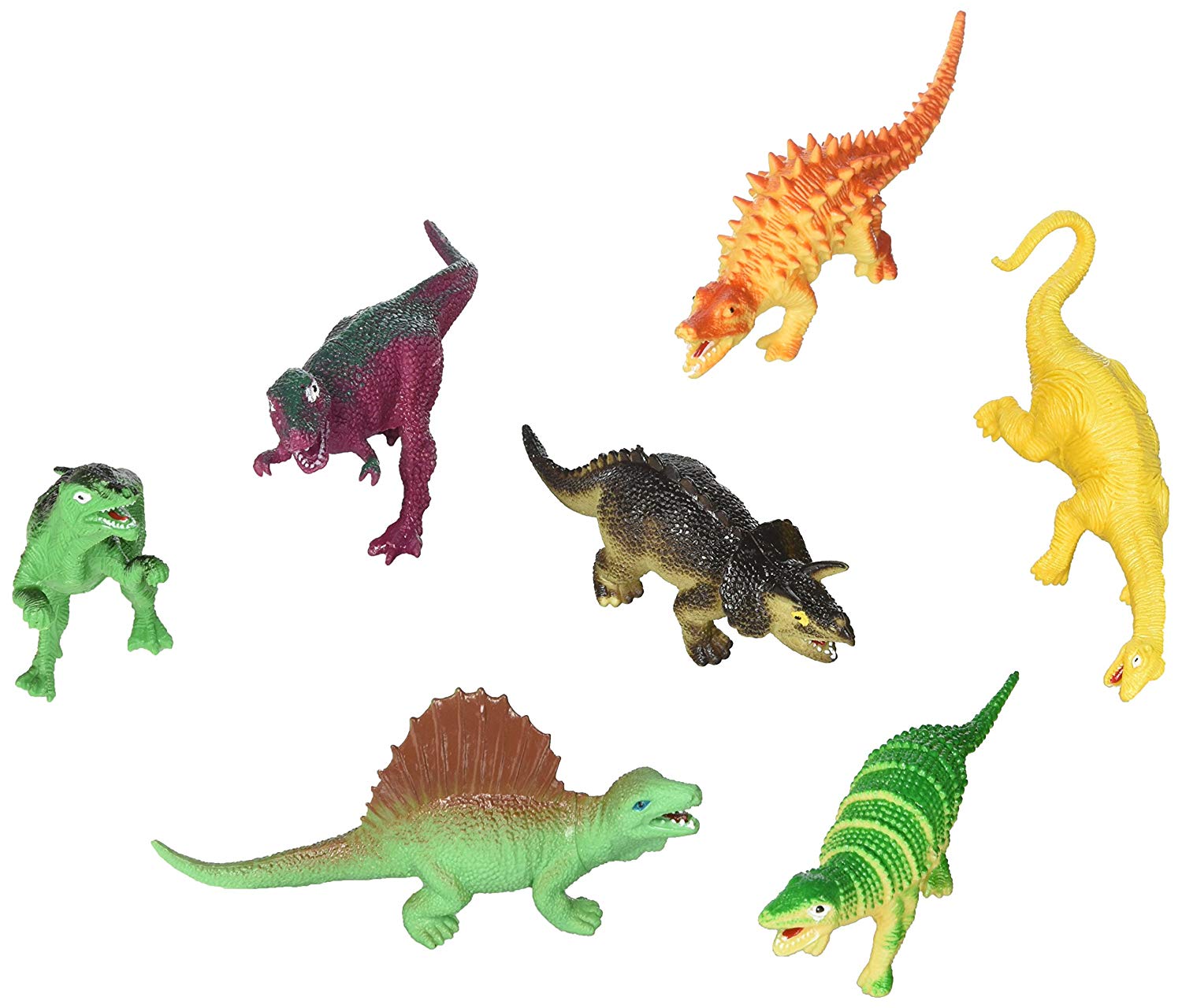 Amazon.com: Fun Express Large Assorted Dinosaur Toy Figures - 12 ...