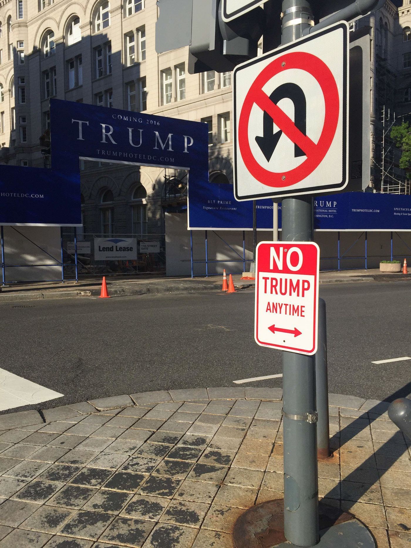 New DC Street Signs Read 'No Trump Anytime' | Plastic jesus and Politics