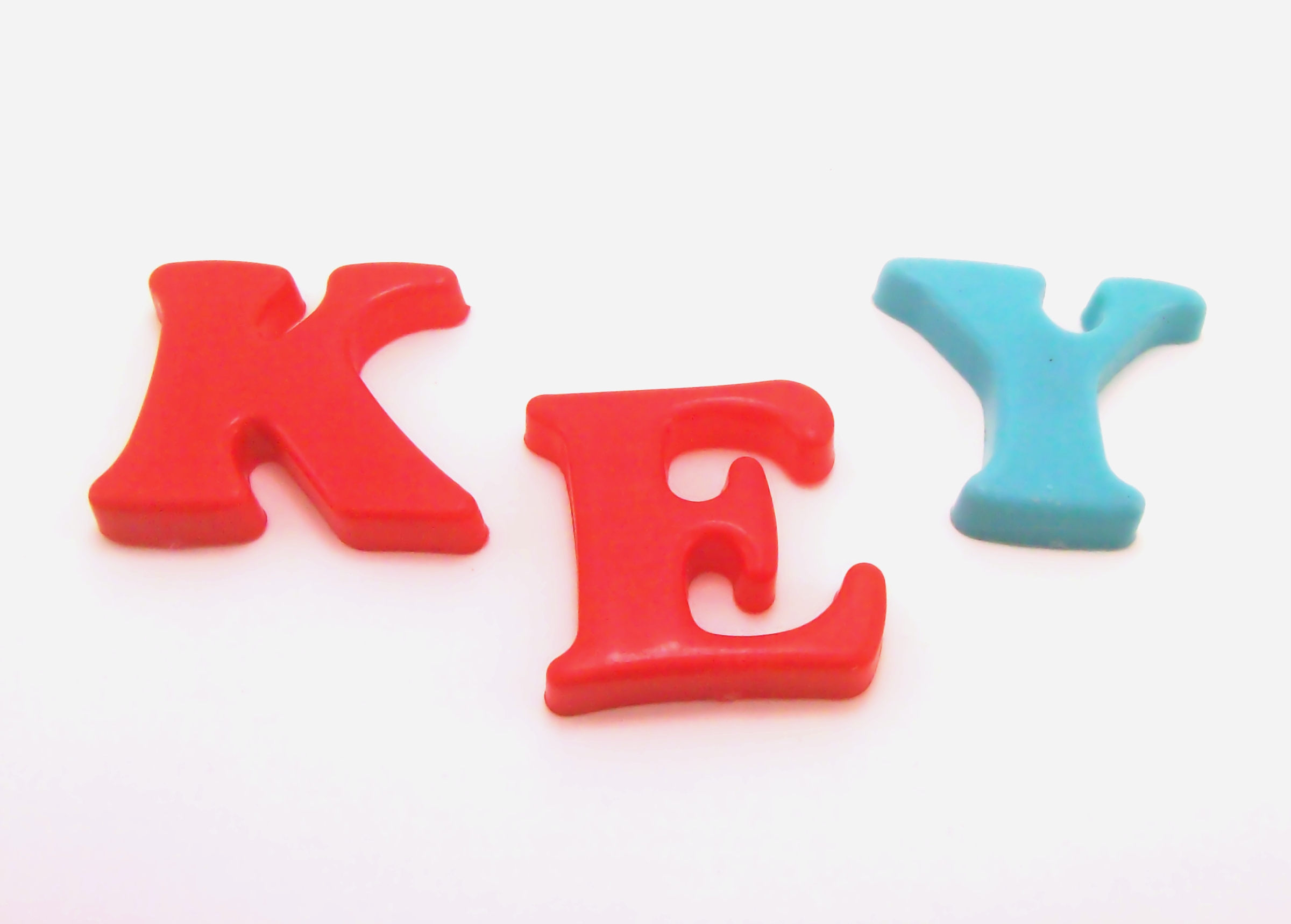 Plastic letters - Key, Colorful, Fun, Isolated, Key, HQ Photo