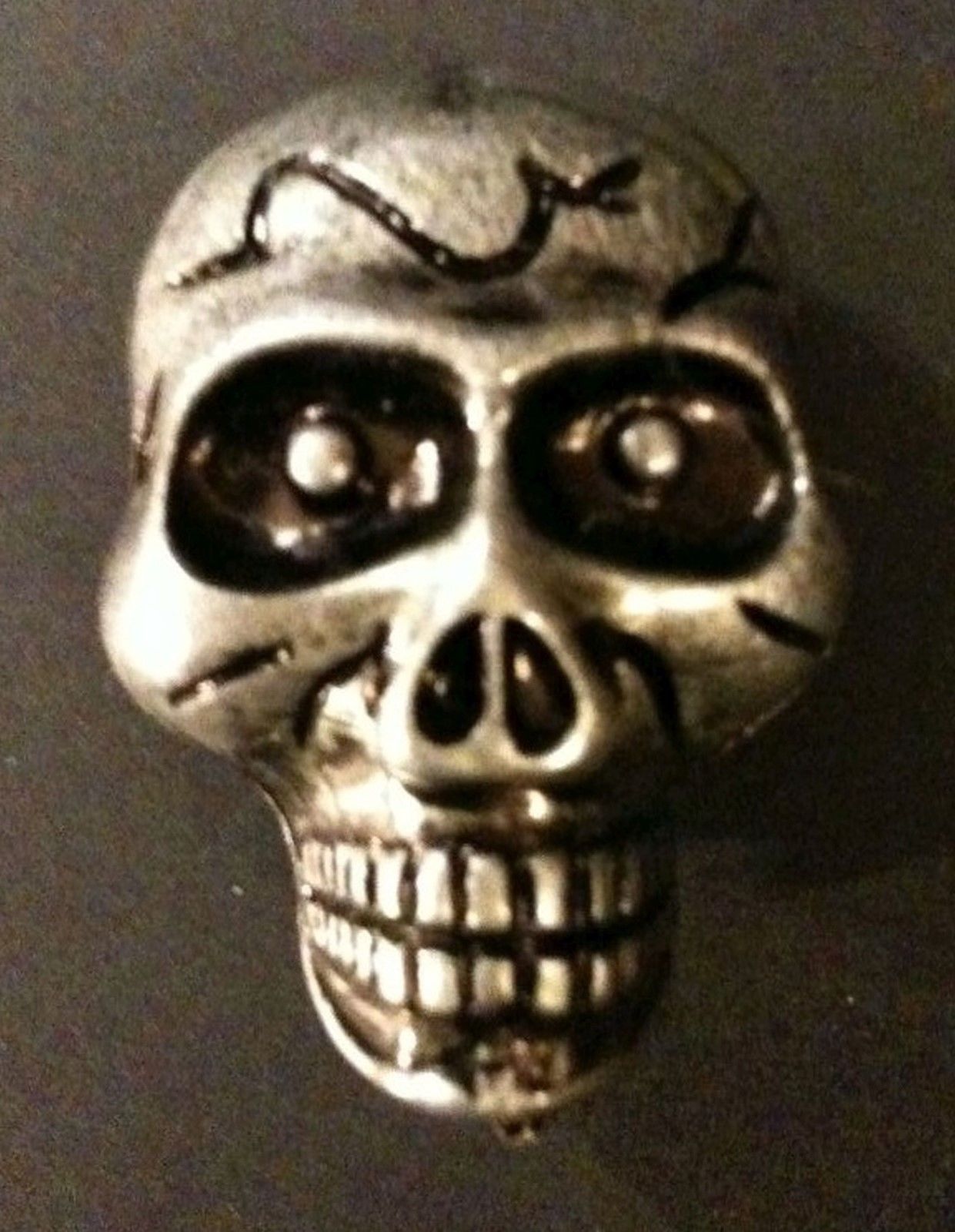 Plastic Skull Focal Bead Charm Halloween Decoration Biker Skateboard ...