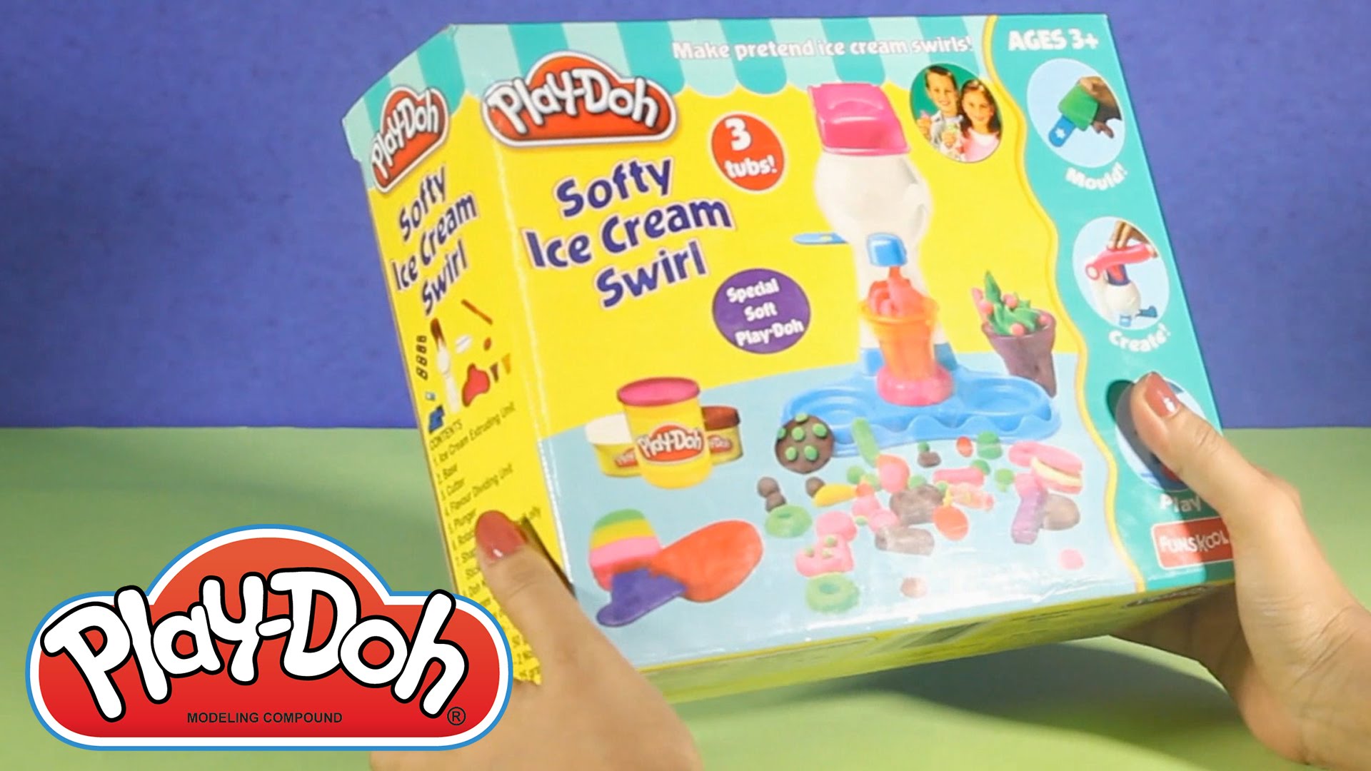 Play Doh Softy Ice Cream Swirl | Children Toys | Clay Modeling | How ...