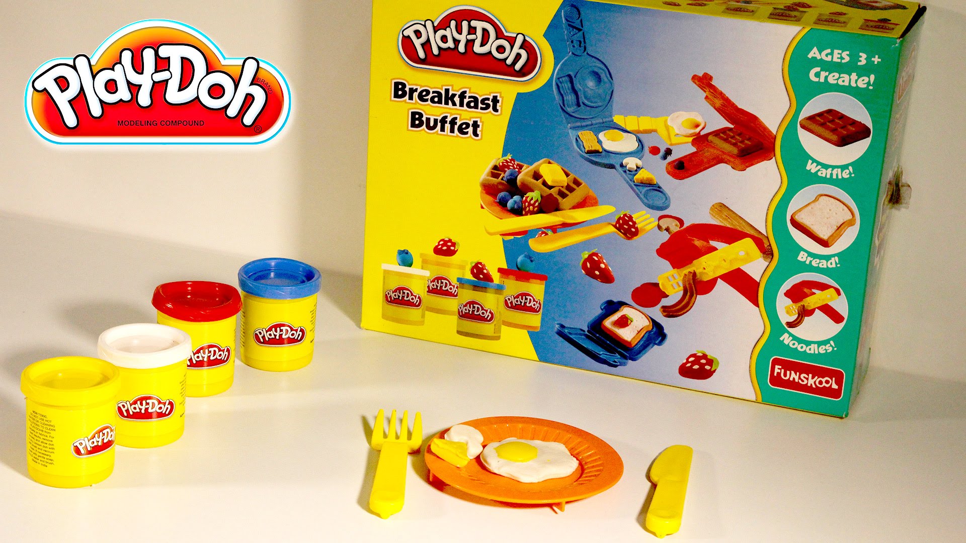Play Doh Breakfast Buffet | Children Toys | Clay Modeling | How to ...