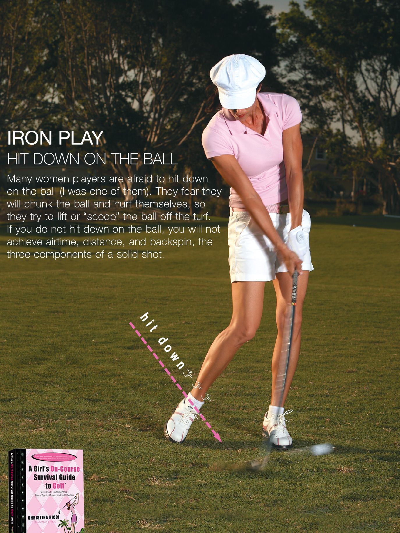 Player practicing golf photo