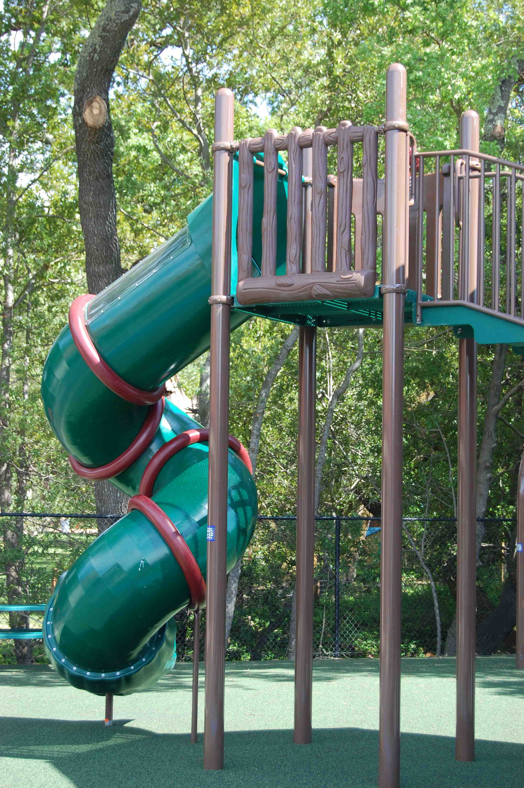 Playground twisty slide photo