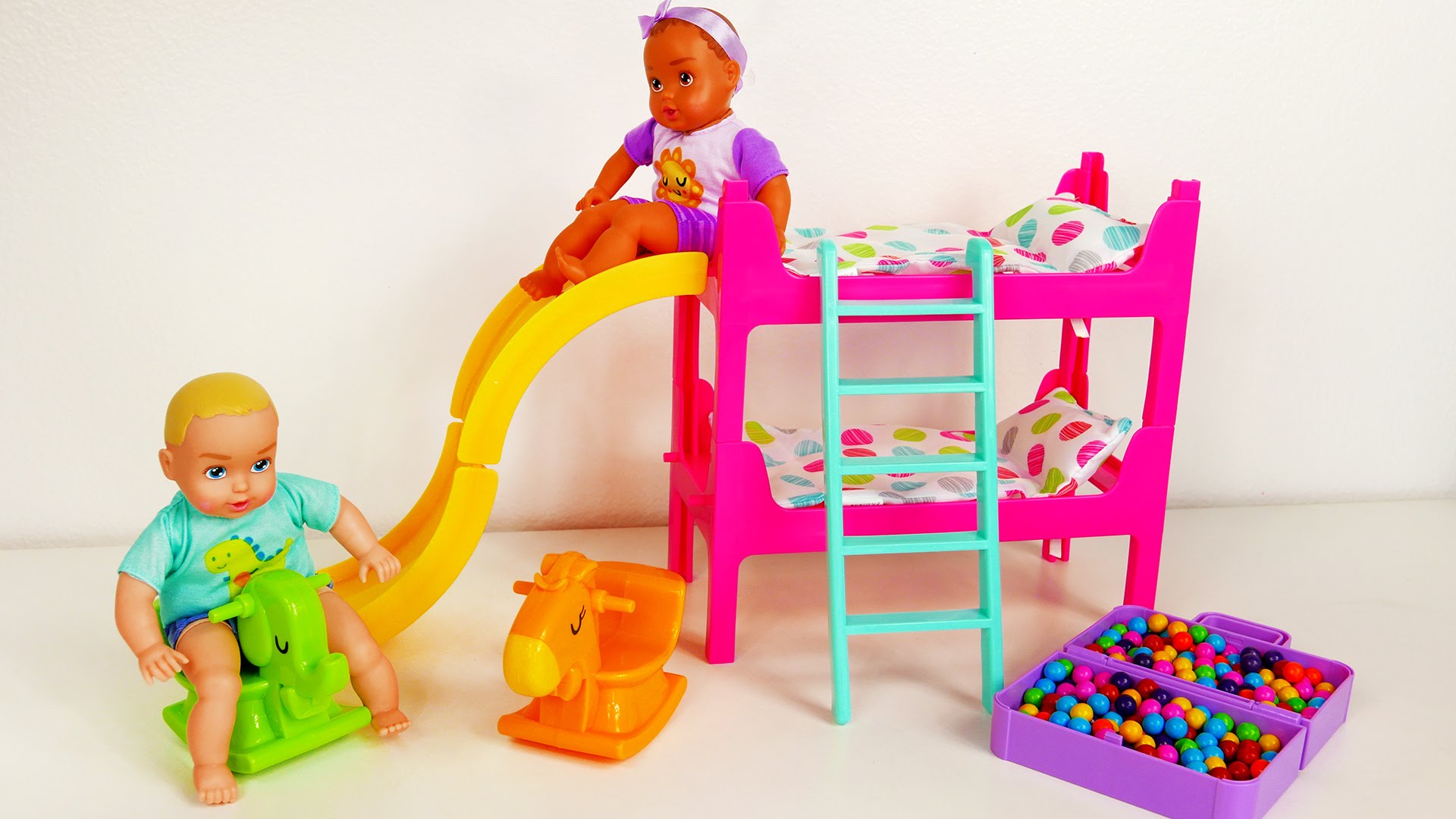 Baby Doll Bedtime Feeding and Playing Playset for Kids - YouTube