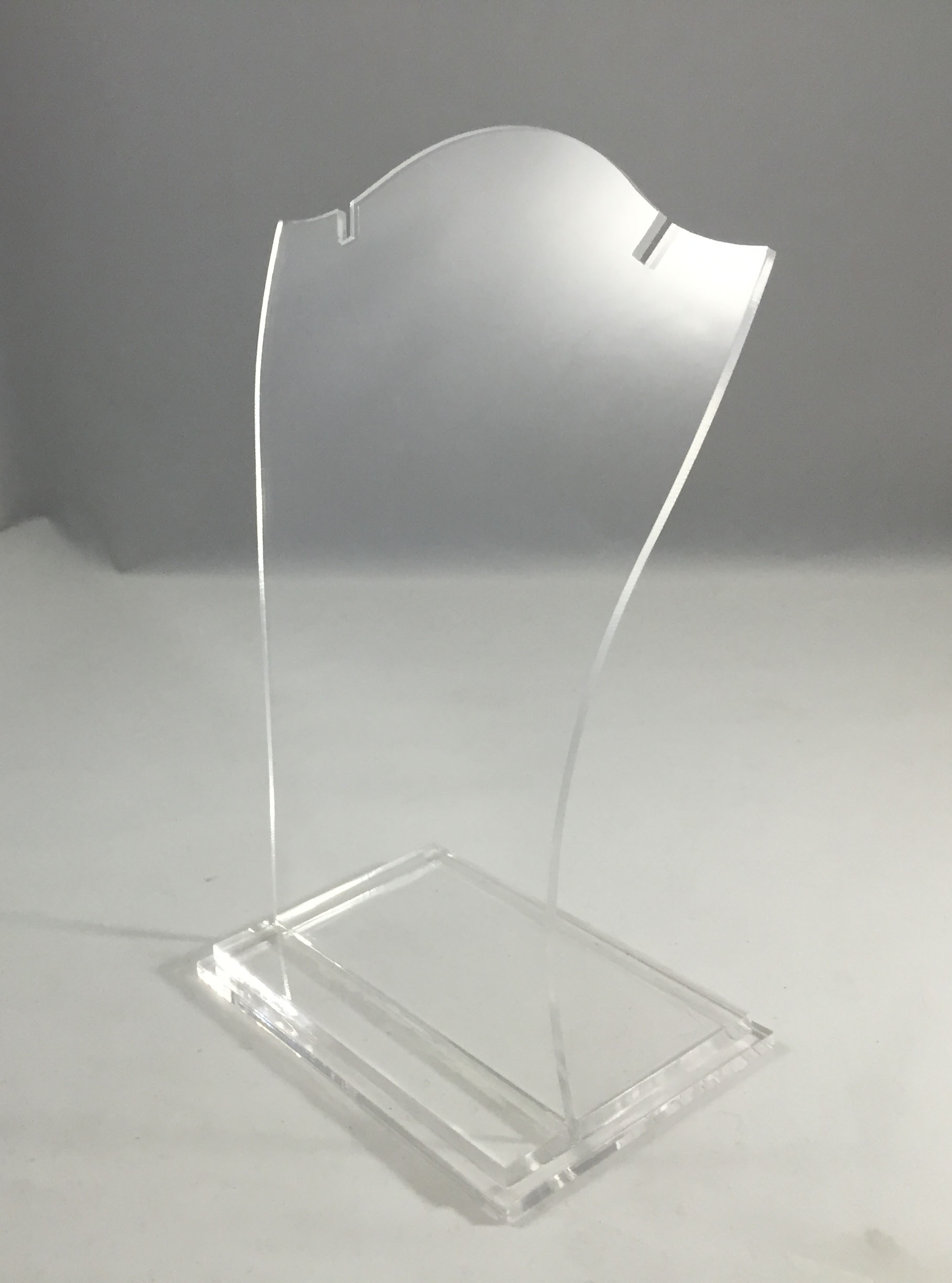 Clear Acrylic Plexiglass Necklace Jewelry Stand Countertop Display ...