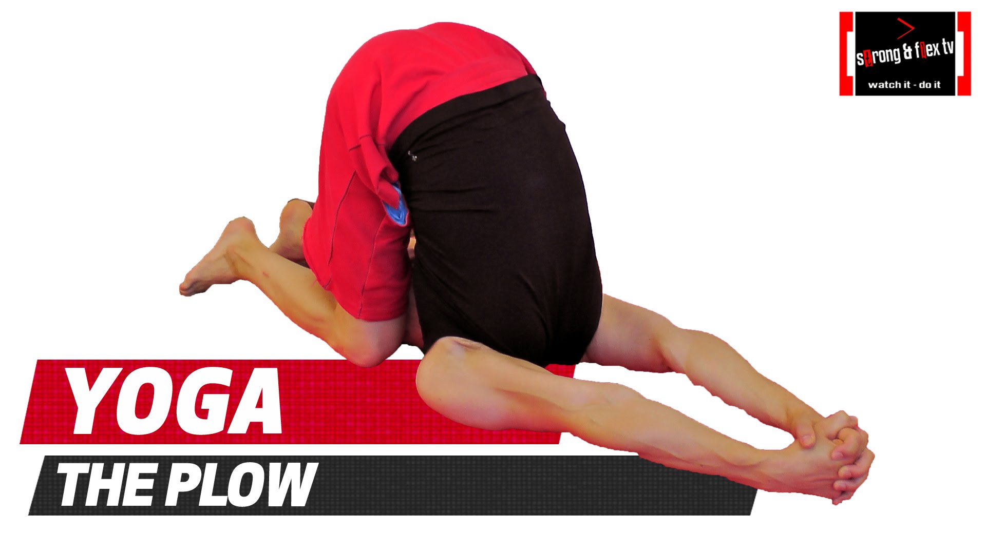 Yoga pose - Plow pose - Stretches neck and upper back - YouTube