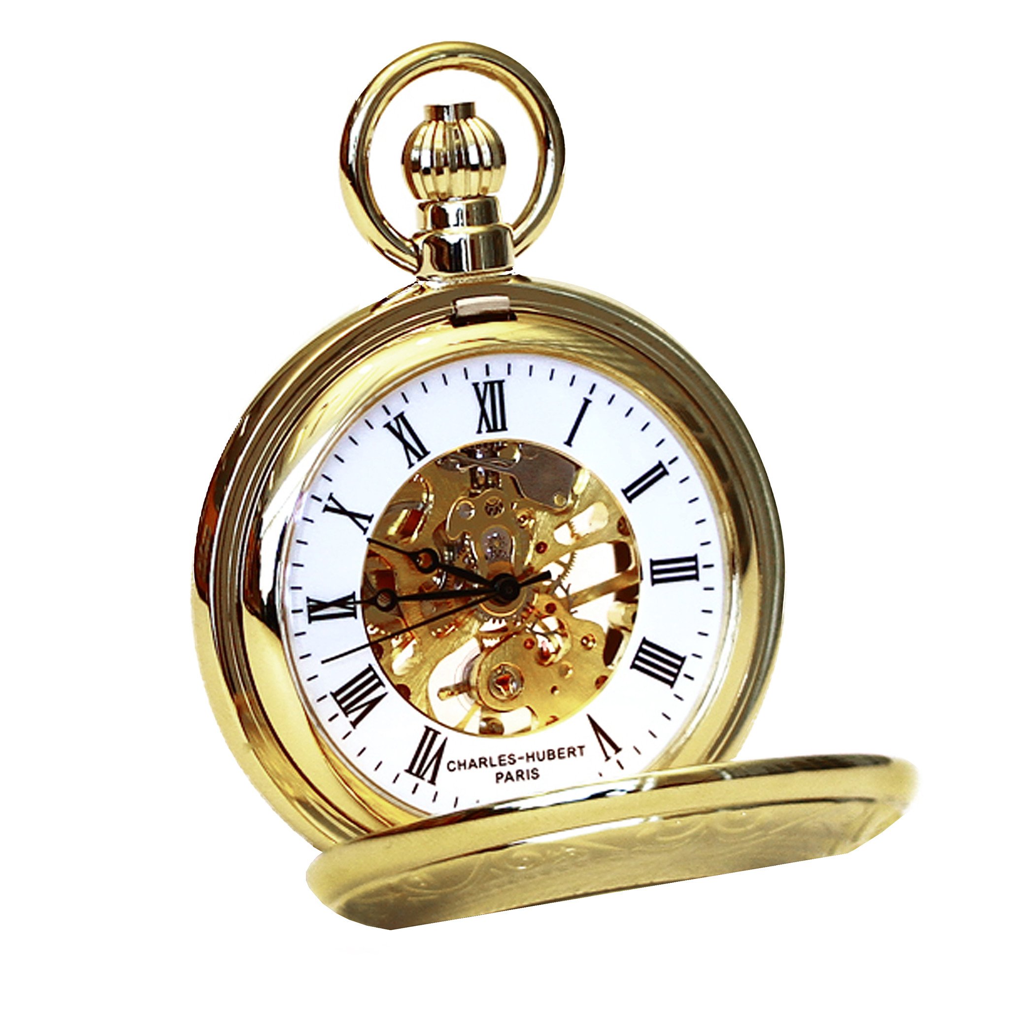 Demi Hunter Case Mechanical Pocket Watch - Gold Plated – The Getty Store