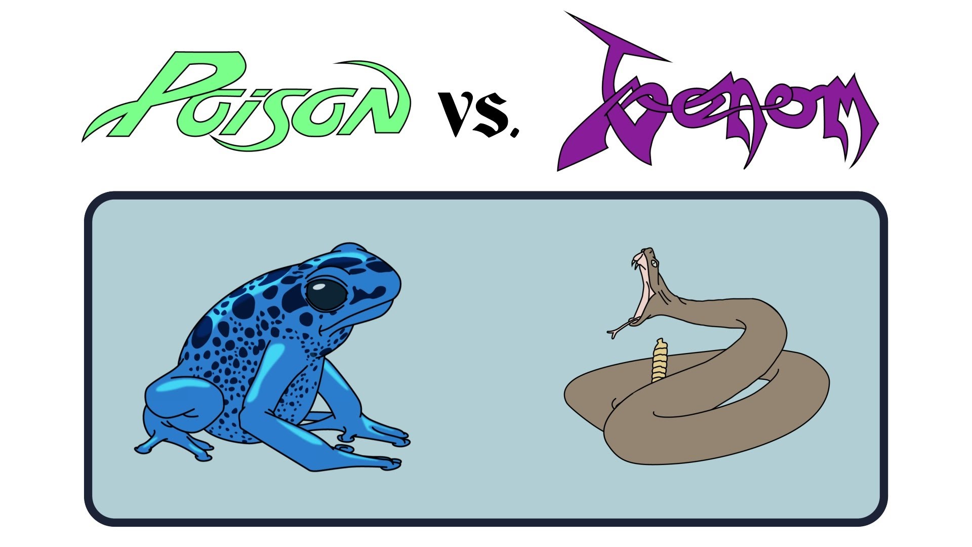 Venom versus Poison: what's the difference?