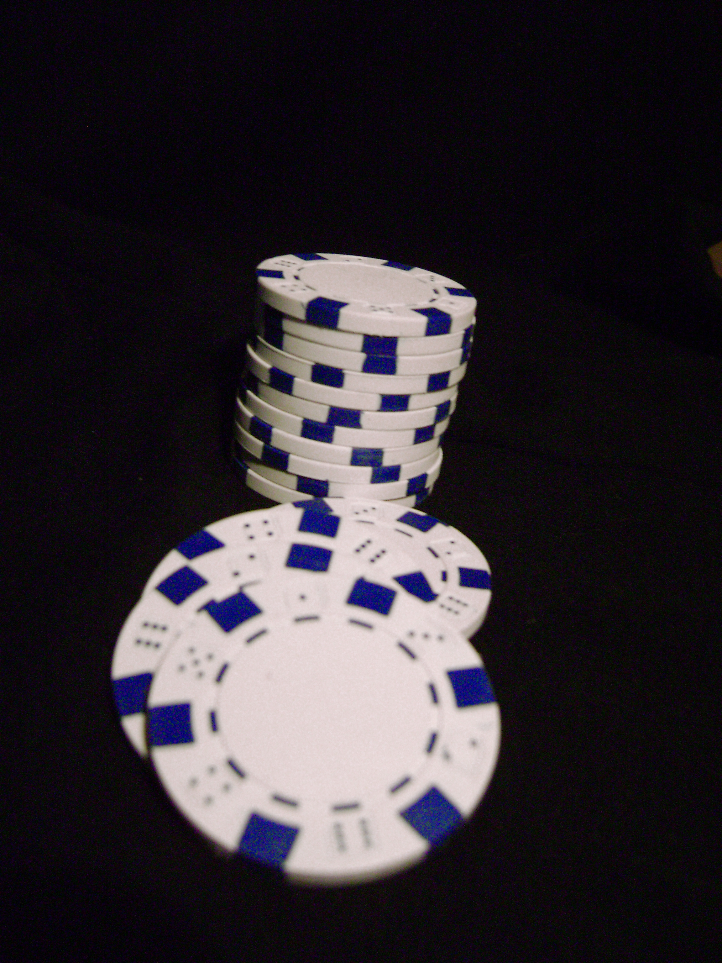 Poker Chips, Blue, Cards, Chips, Entertainment, HQ Photo