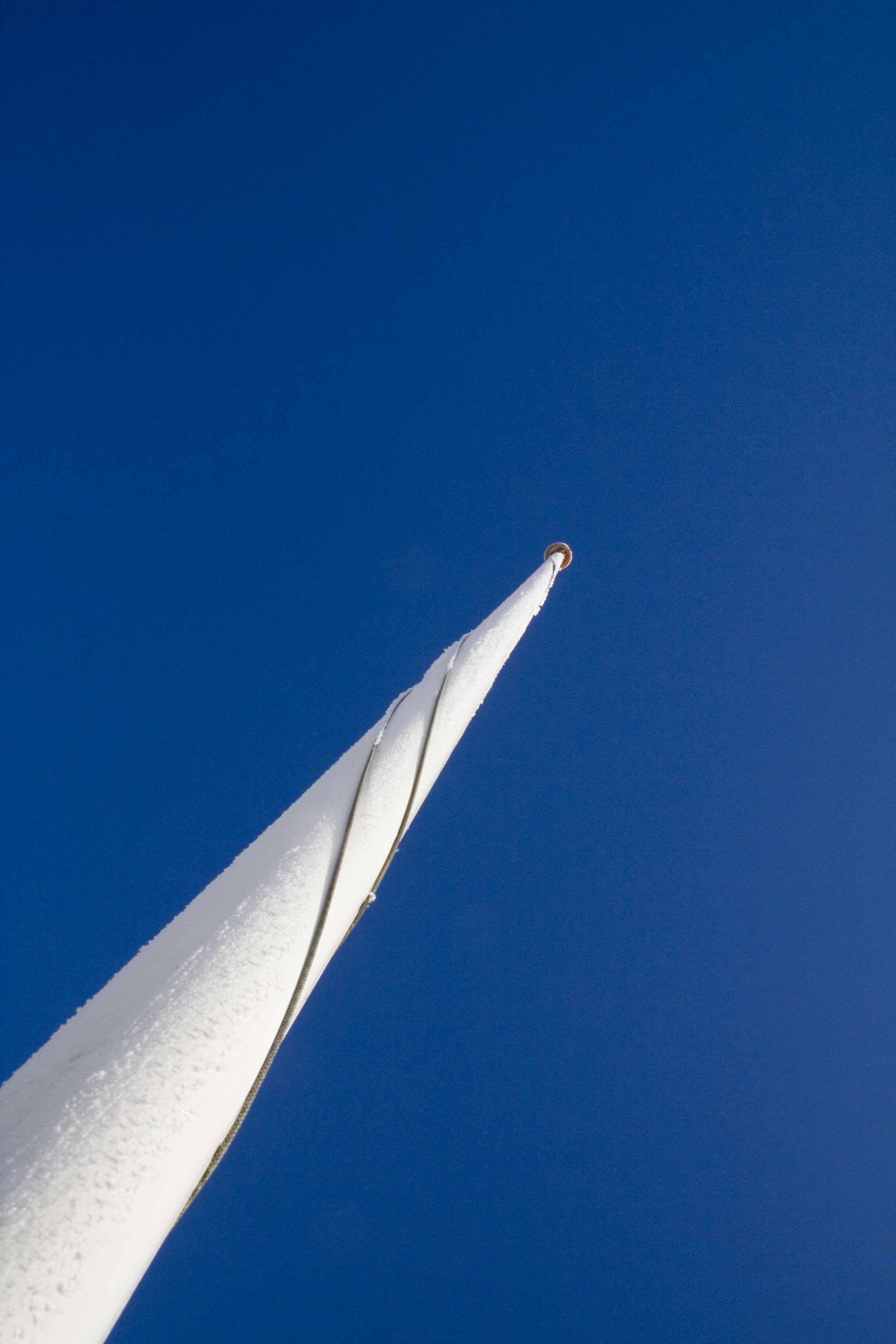 Pole against the sky, Blue, Flag, High, Long, HQ Photo