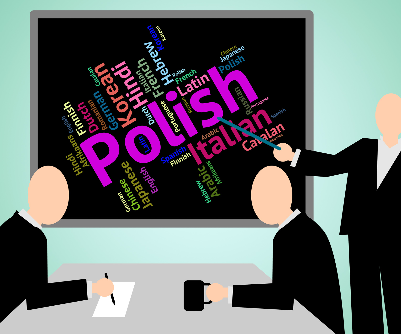 Polish language means translate lingo and poland photo