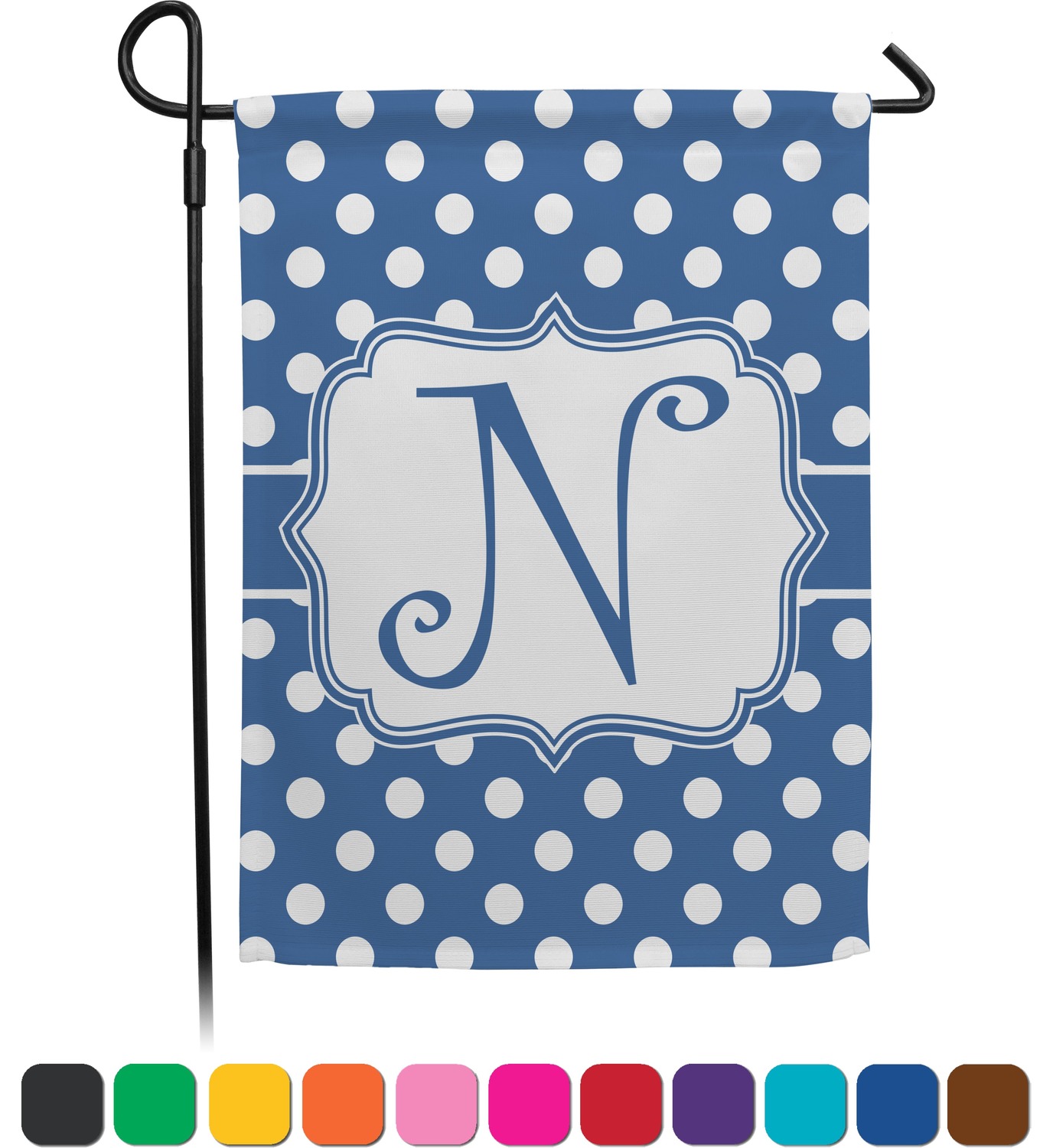 Polka Dots Garden Flag (Personalized) | Baby N Toddler