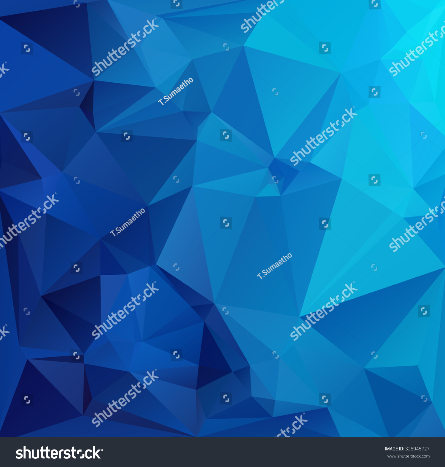 Blue Polygonal Mosaic Background Creative Design Stock Vector ...